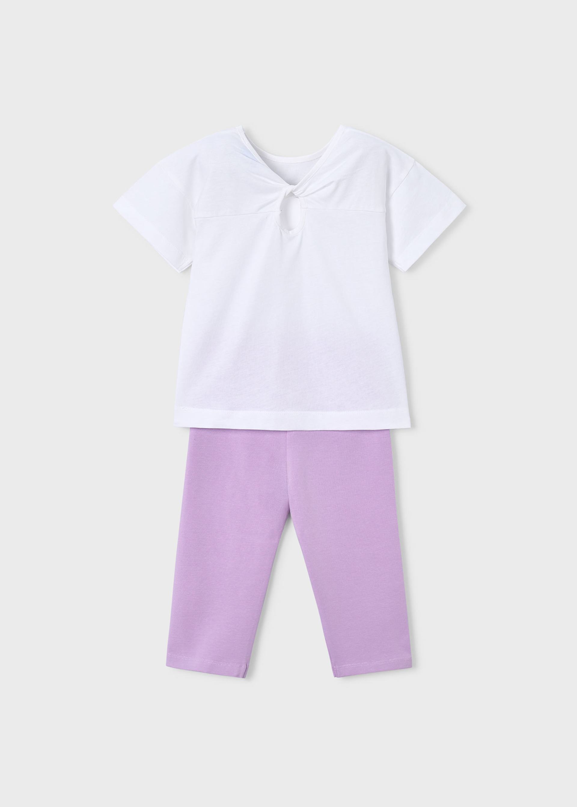 Conjunto legging pirata y playera niña