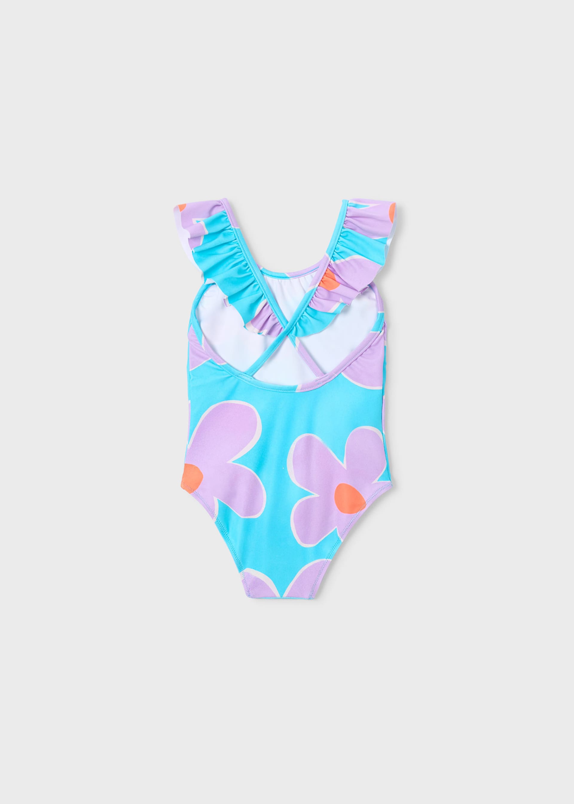 Maillot de bain imprimé à volants fille