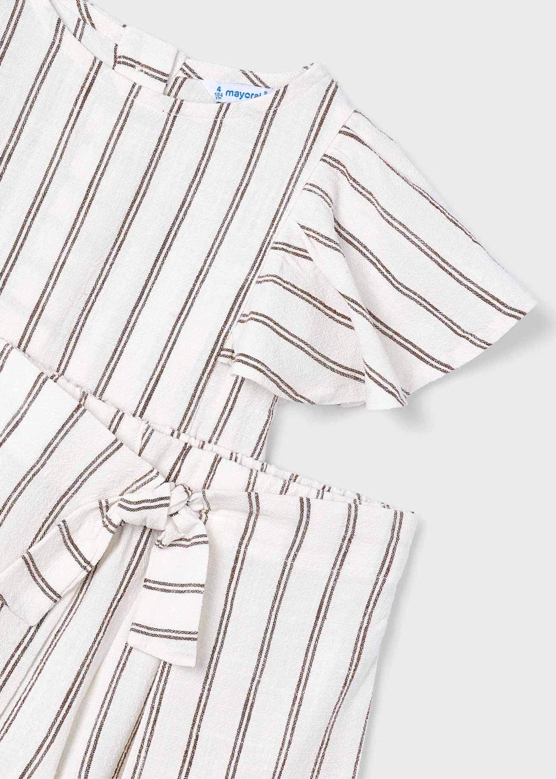 Set Rock mit Bluse gestreift Mädchen