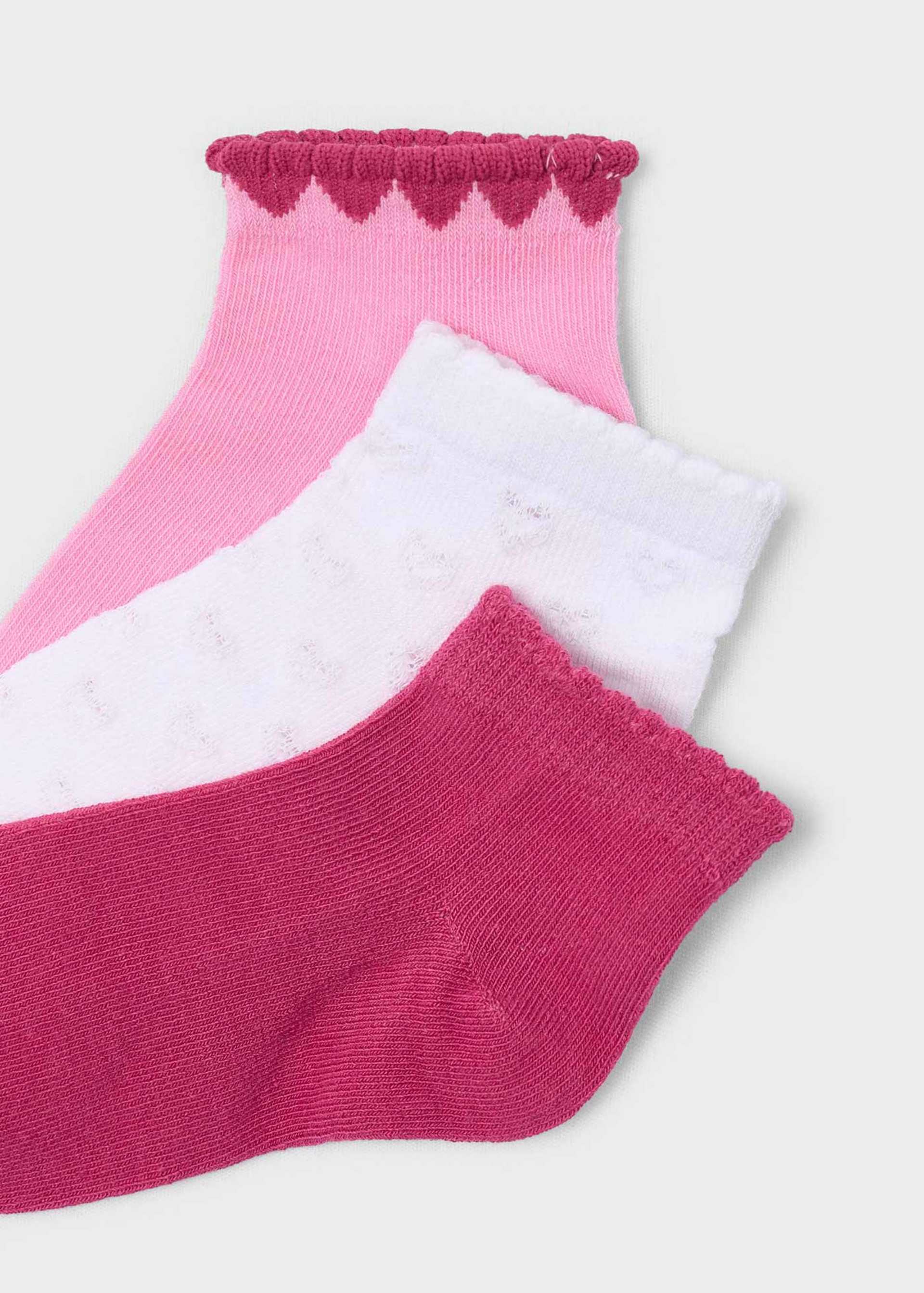 Set of 3 girls' socks