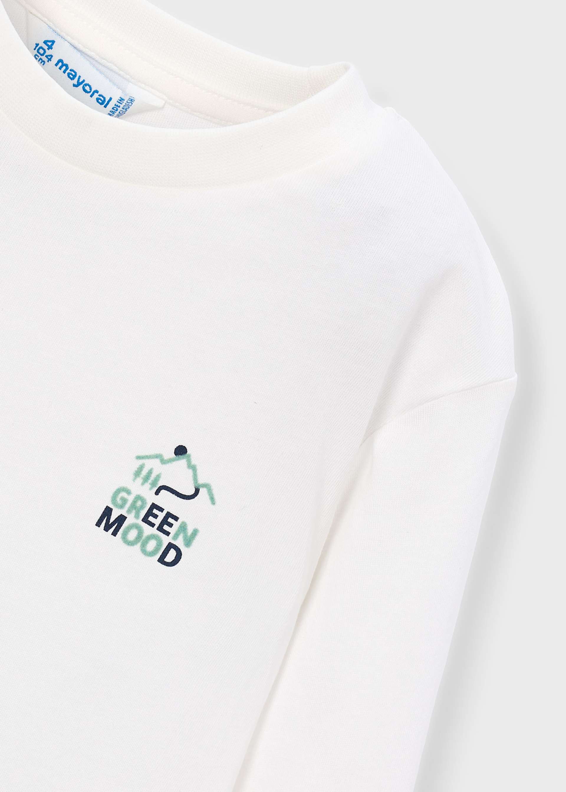 Playera flocado montaña niño