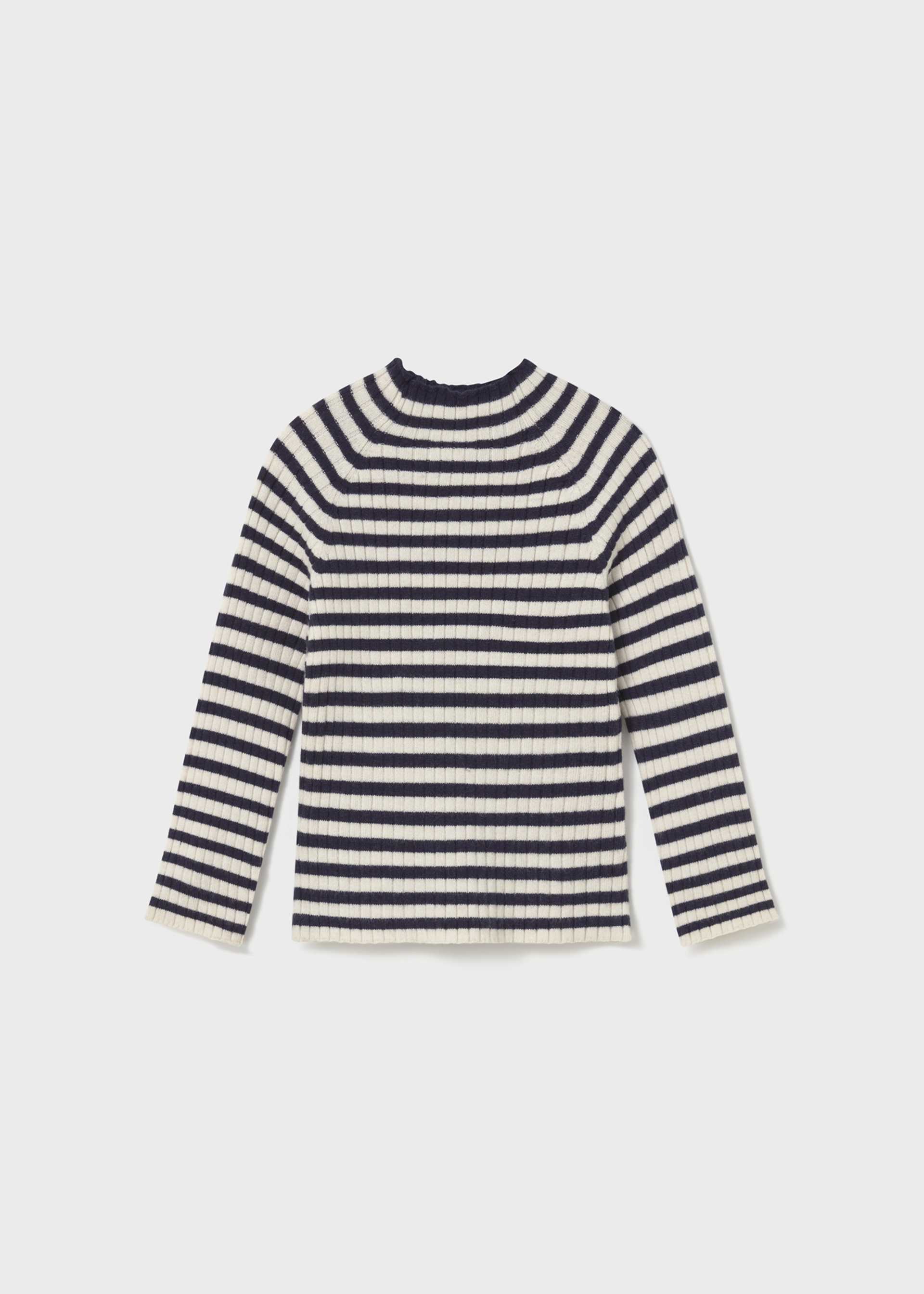 Babys knitted jumper with mid high neck