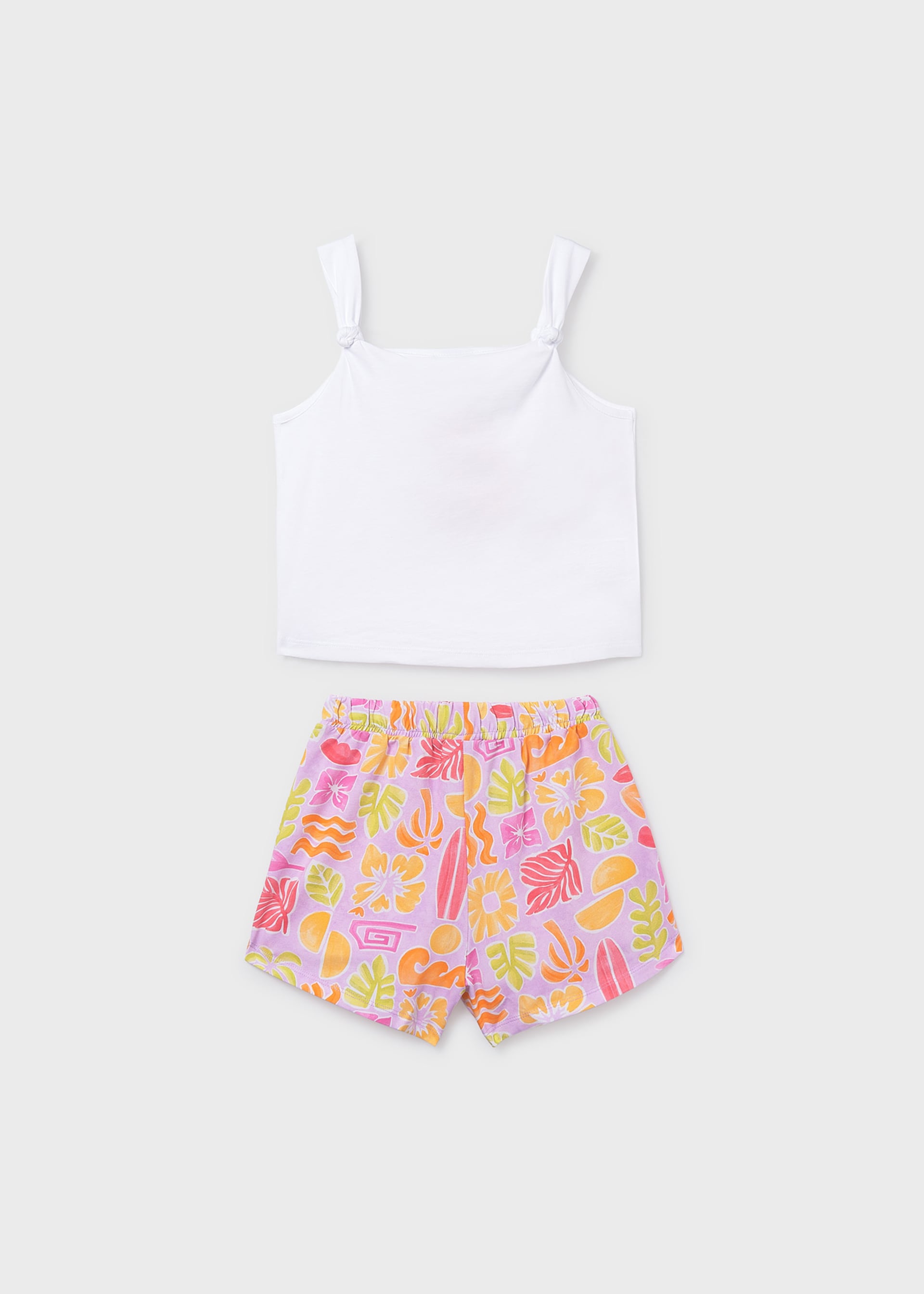 Ensemble short et t-shirt imprimé fille