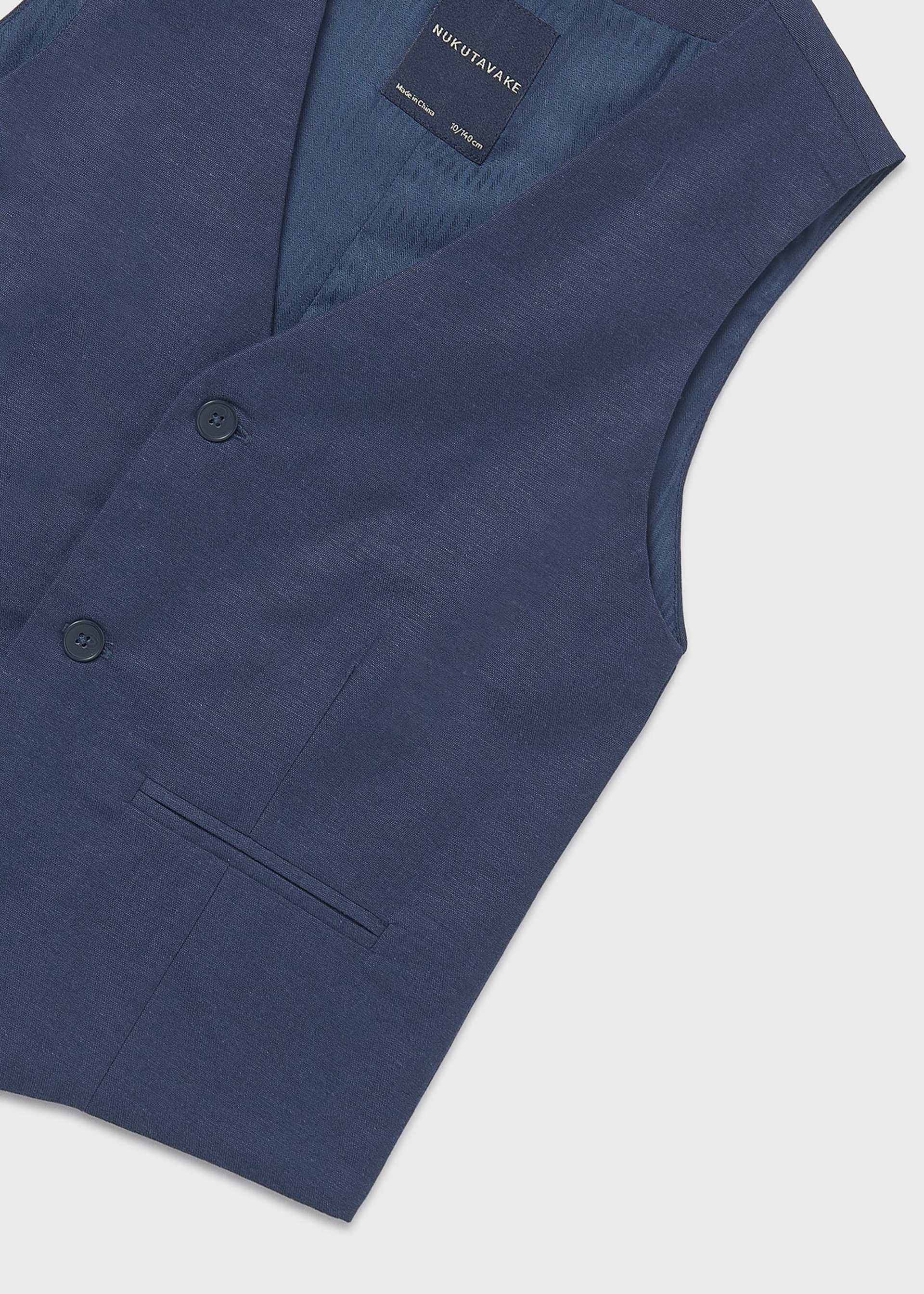 Gilet elegante in lino ragazzo