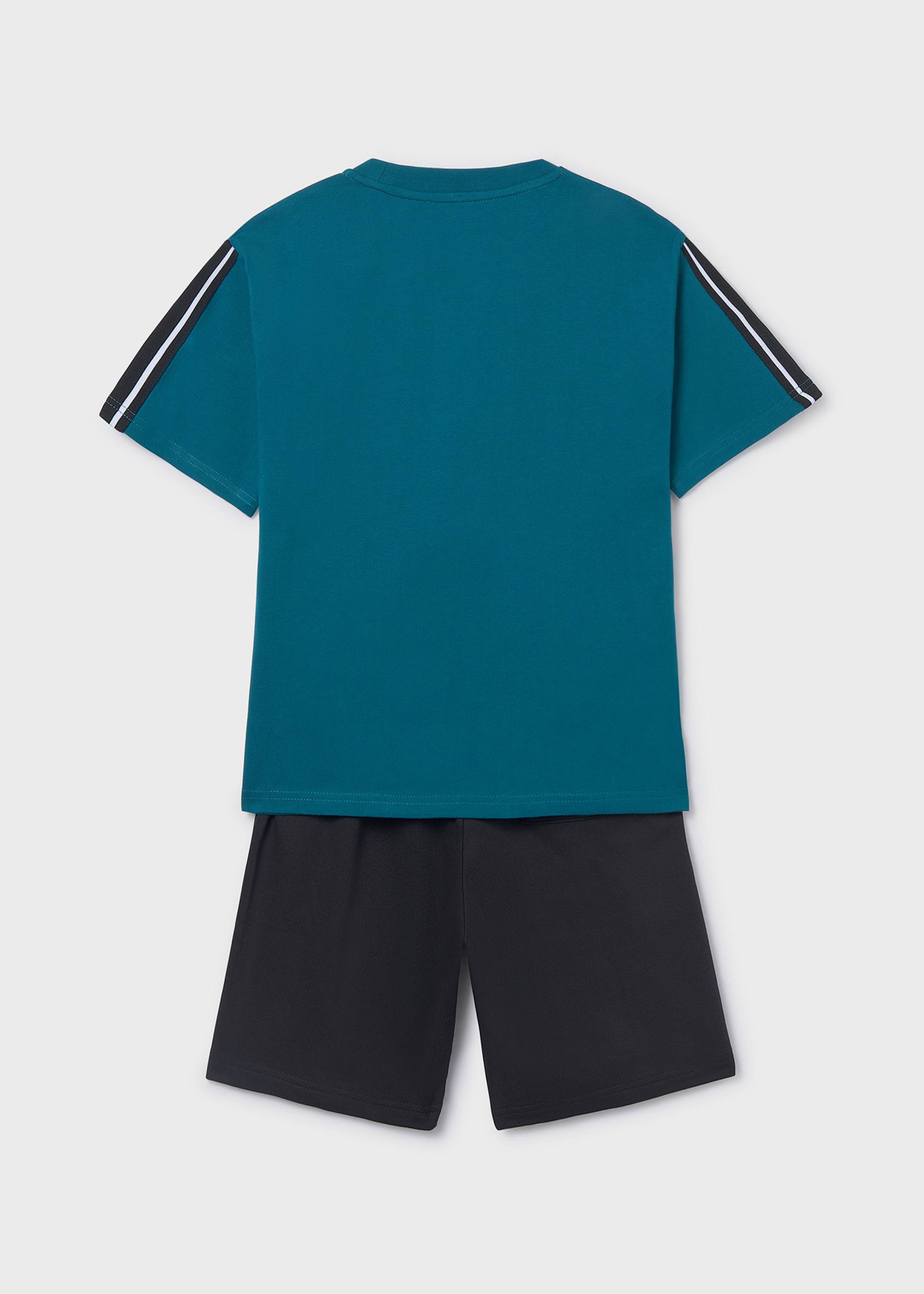 Conjunto bermuda e t-shirt rapaz