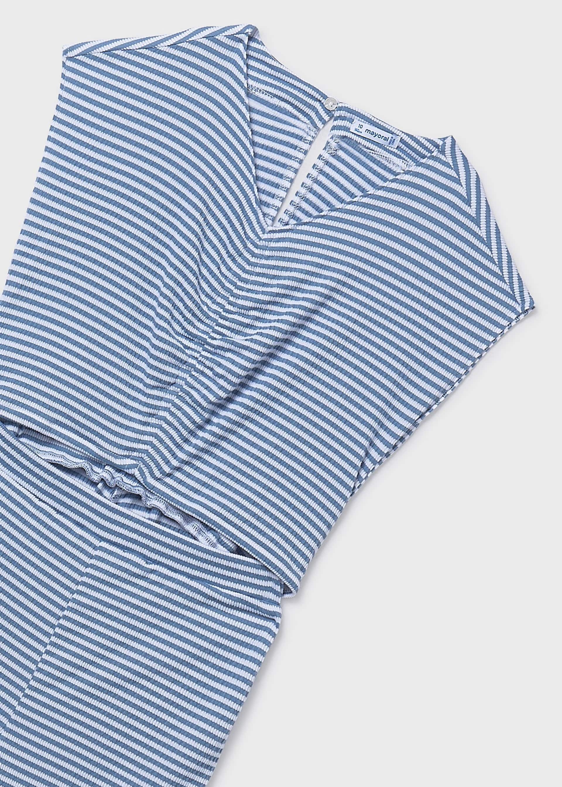 Girl Striped Jumpsuit