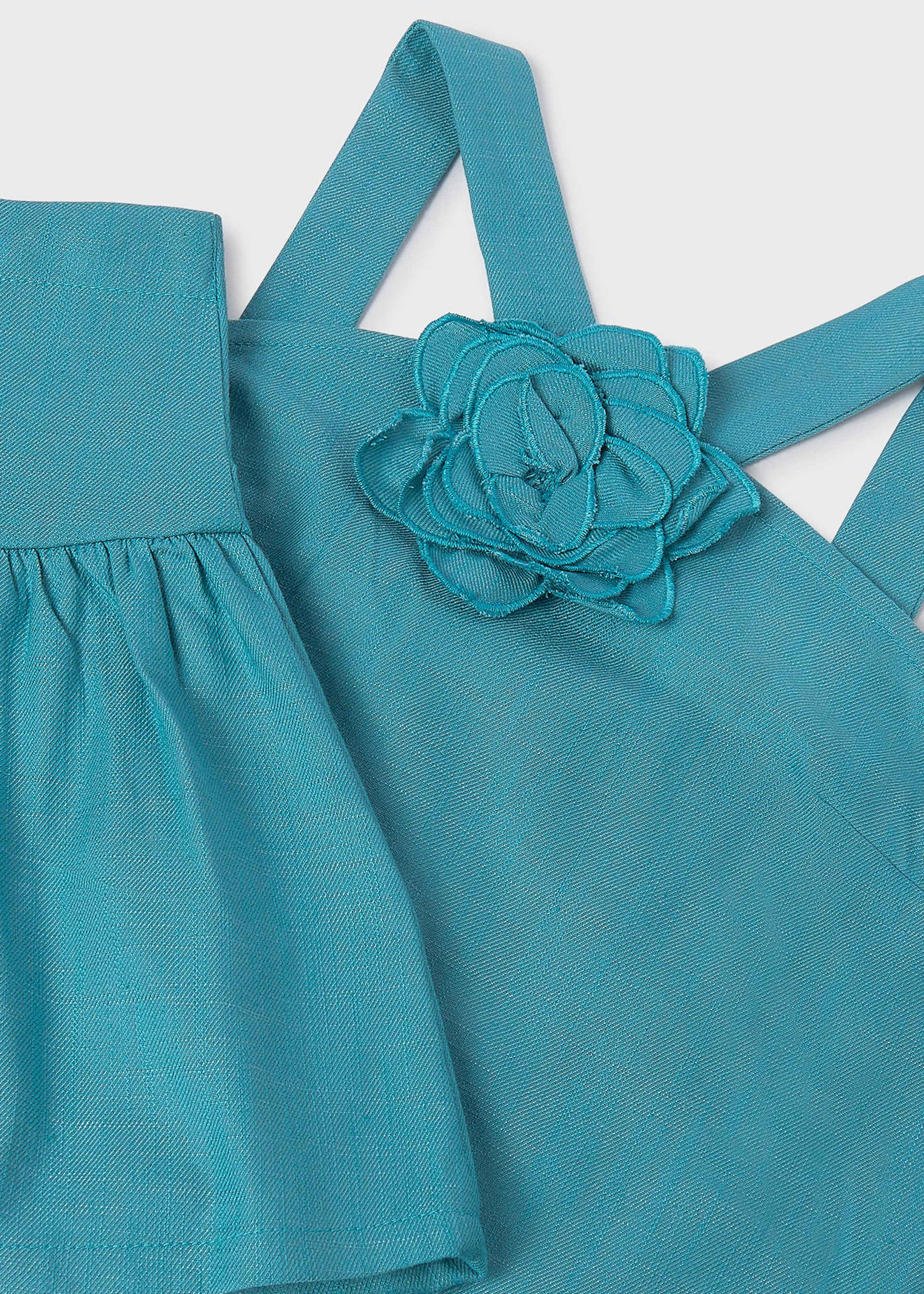 Conjunto short y top flor chica