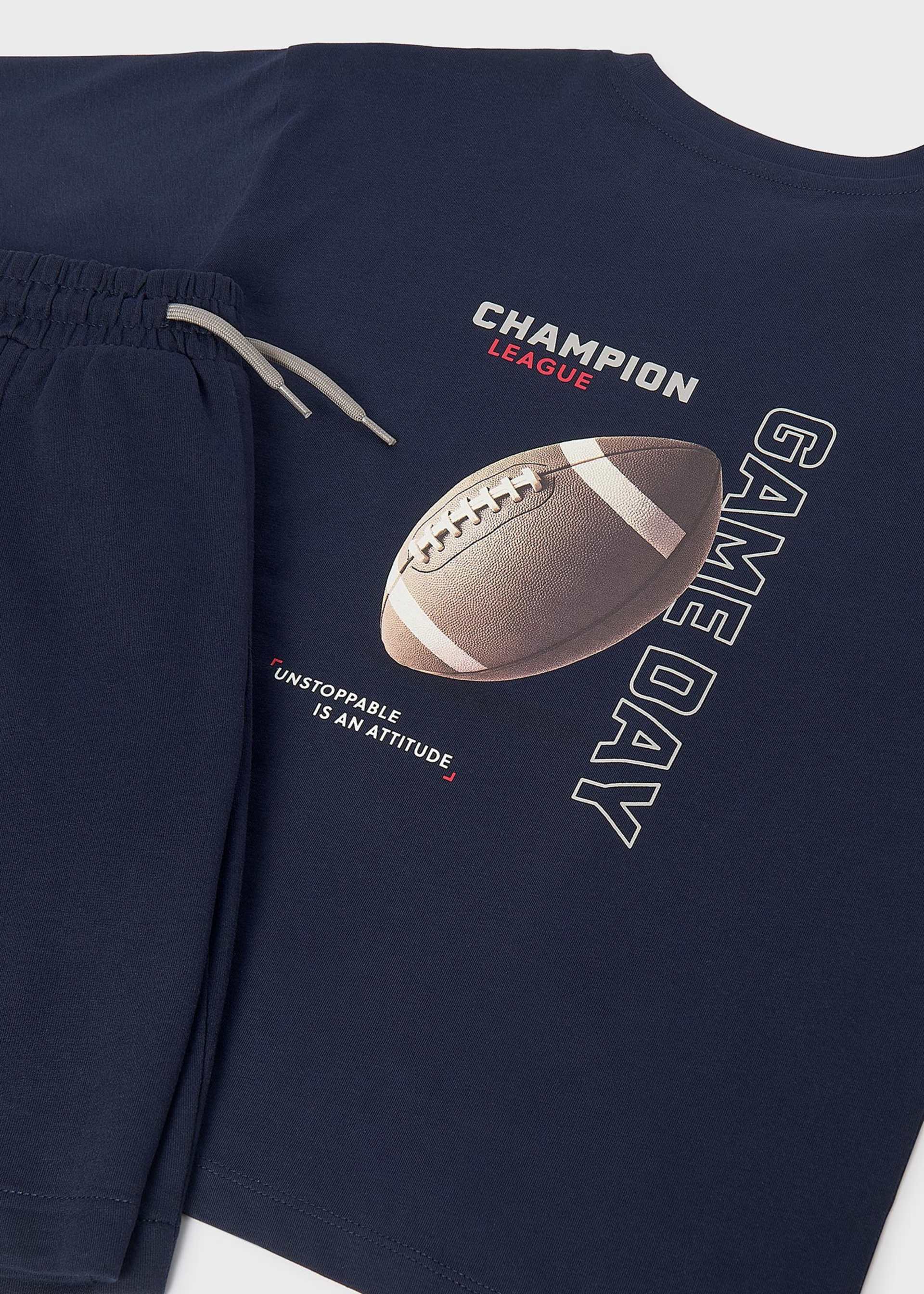 Boys' trousers and T-shirt set