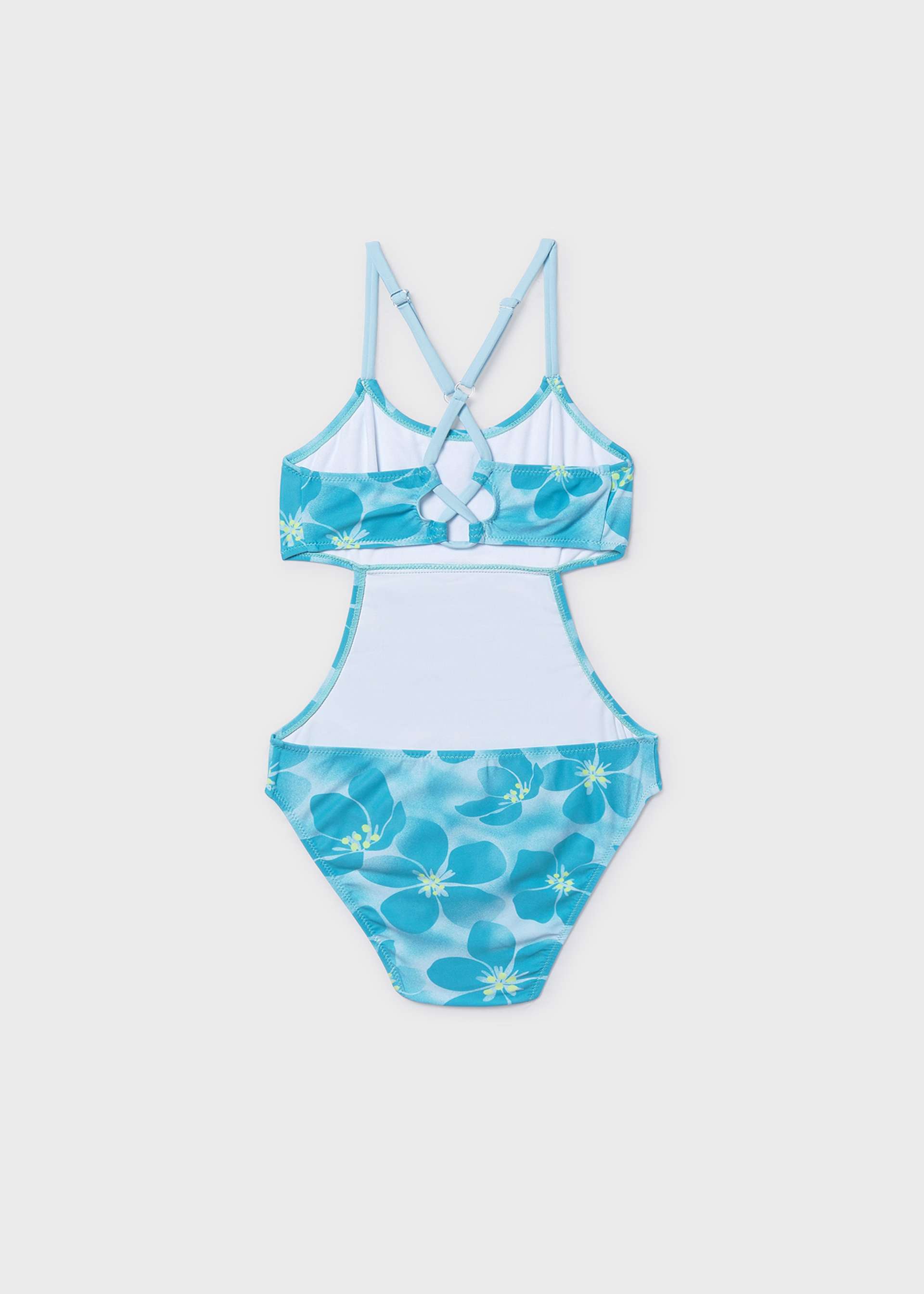 Girls' printed swimsuit