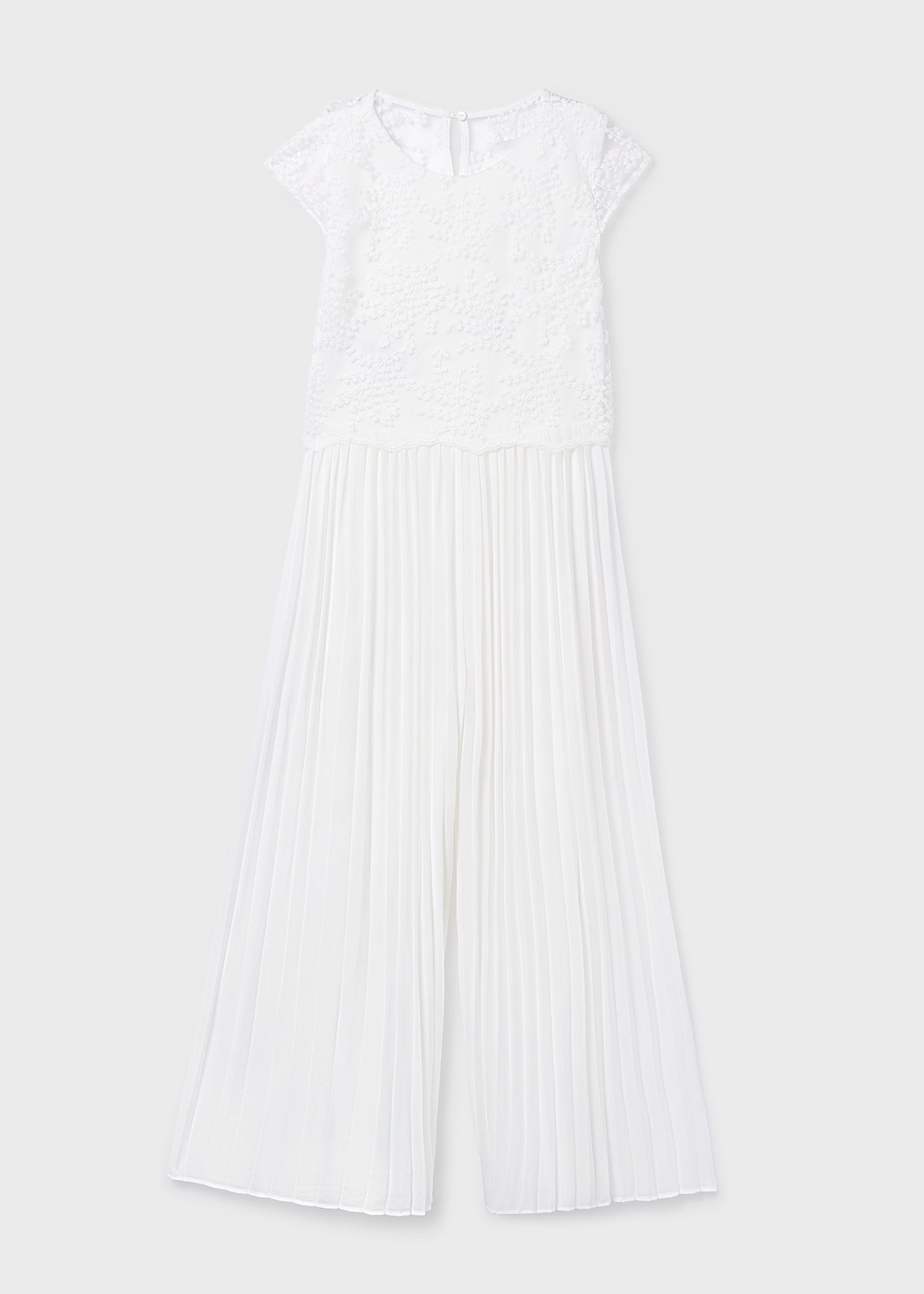 Long pleated jumpsuit