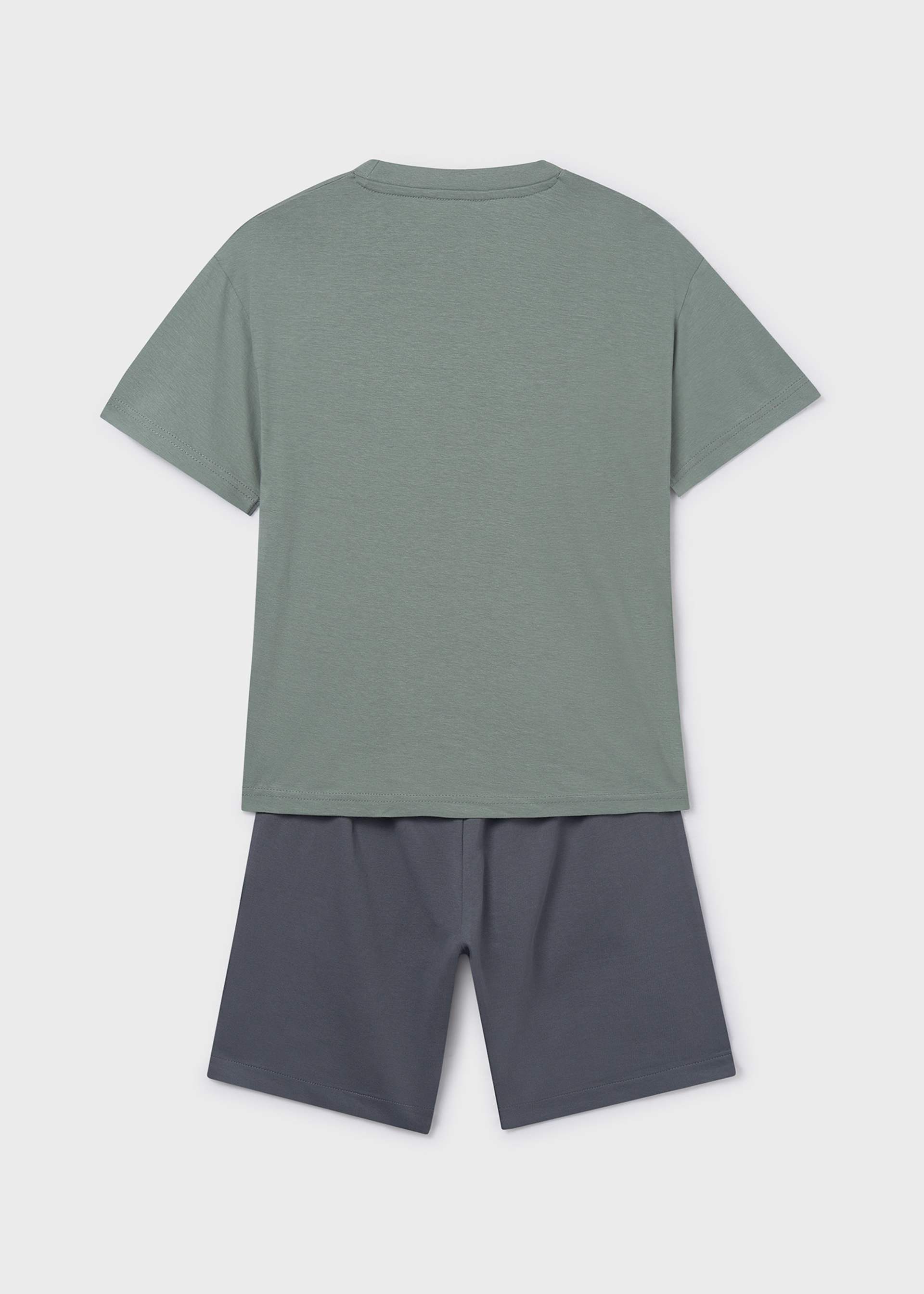 Boy Shorts and Embossed T-shirt Set
