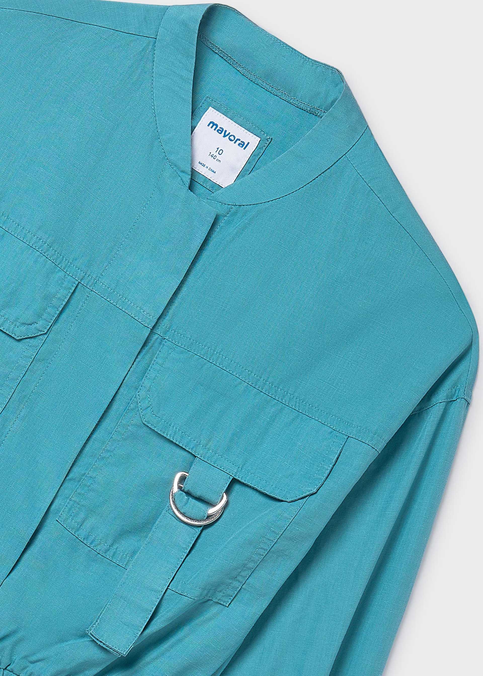 Girl's buckle jacket