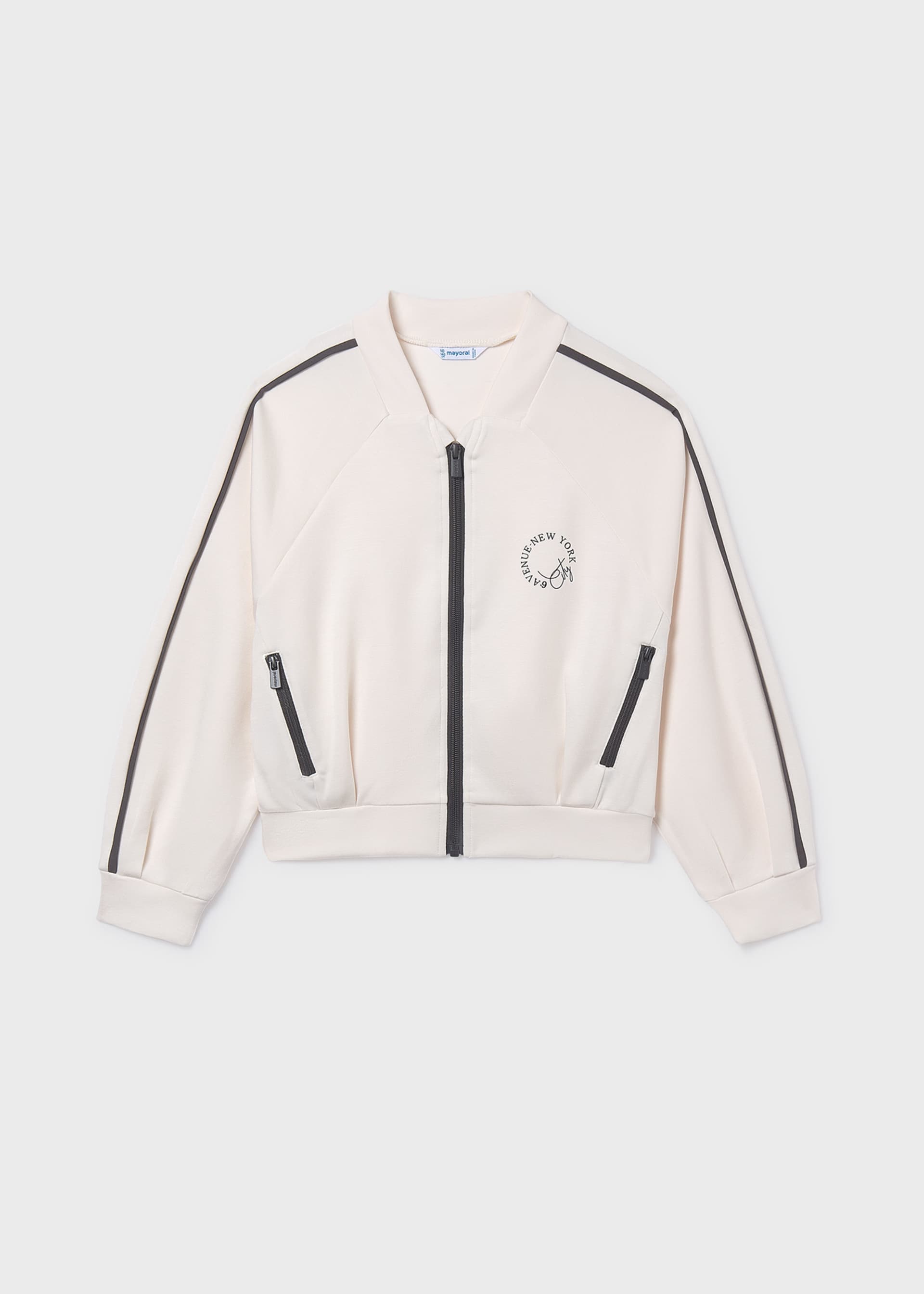 Girls' zip-up sweatshirt