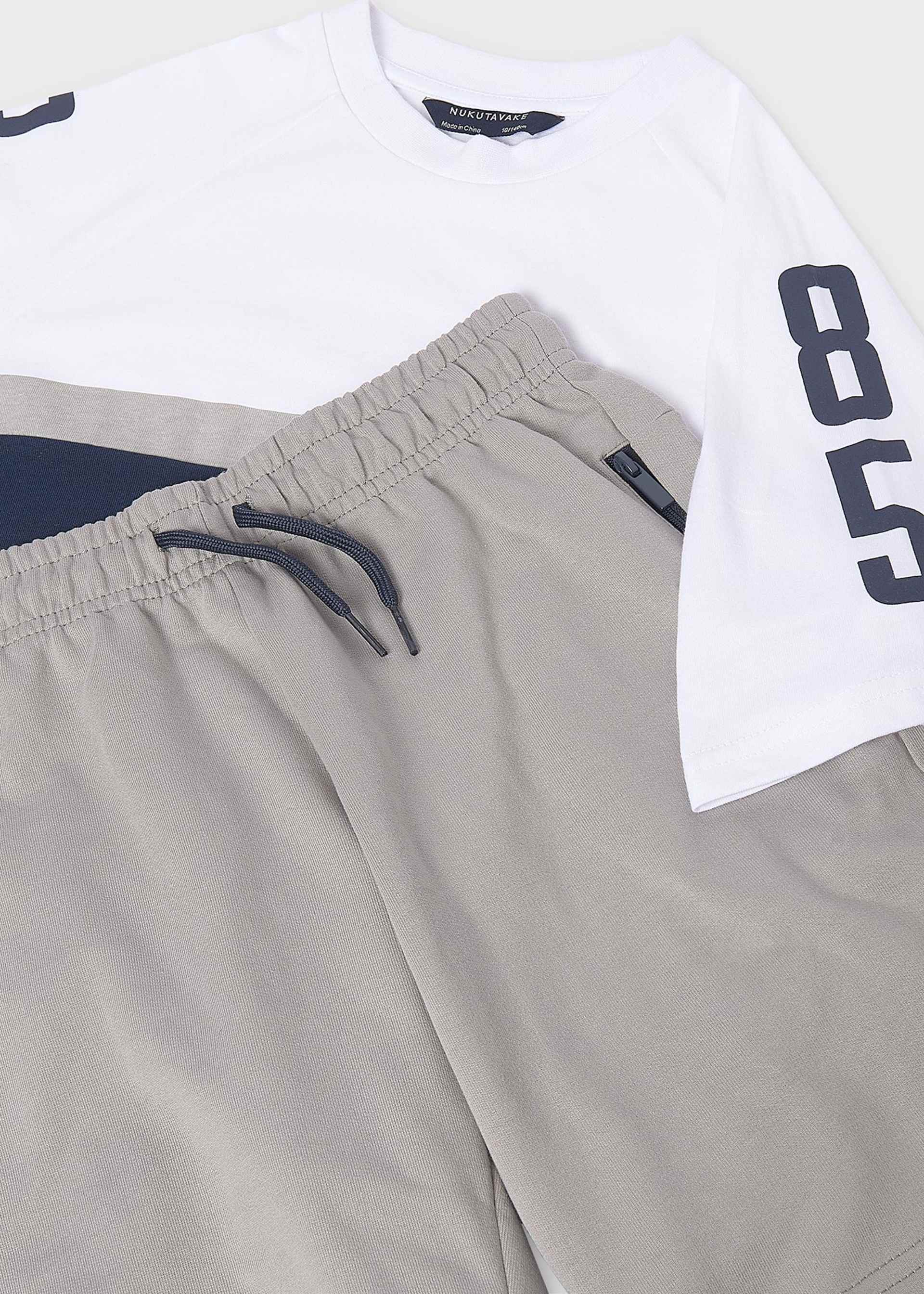 Conjunto bermuda y camiseta bloque chico