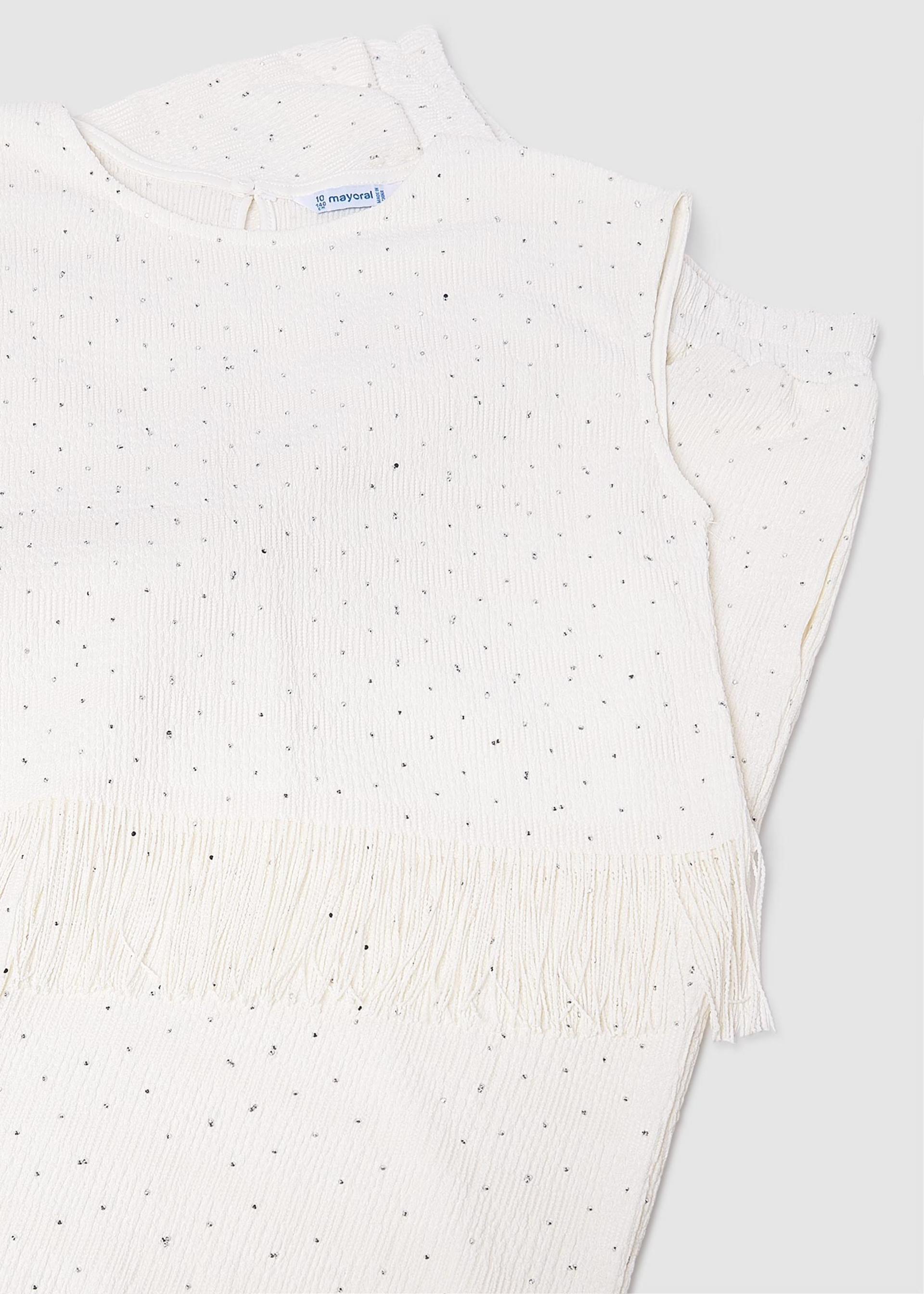 Completo pantalone strass e top ragazza