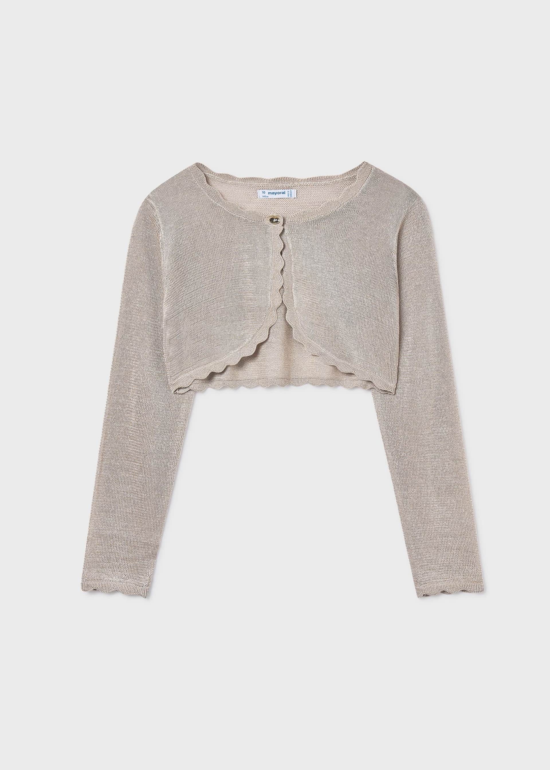 Girl Knit Crop Cardigan