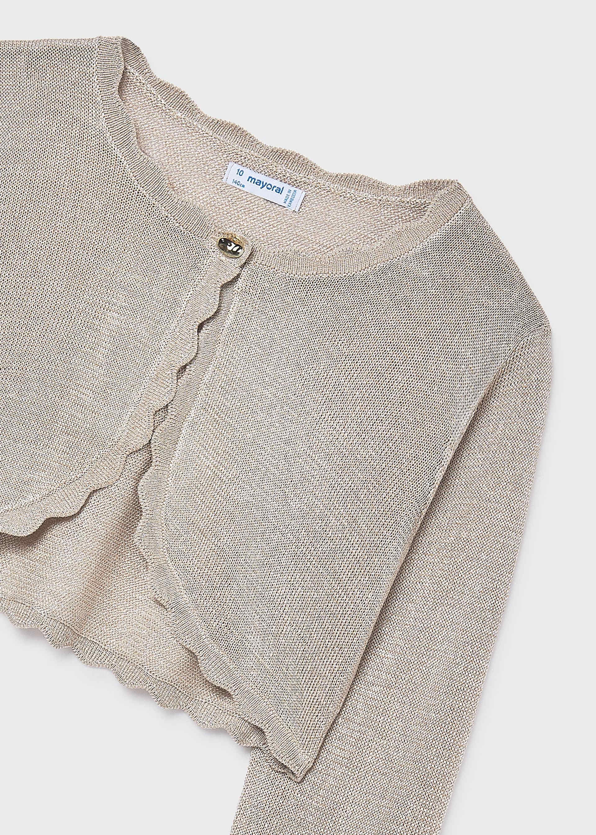 Cardigan tricot basic ragazza