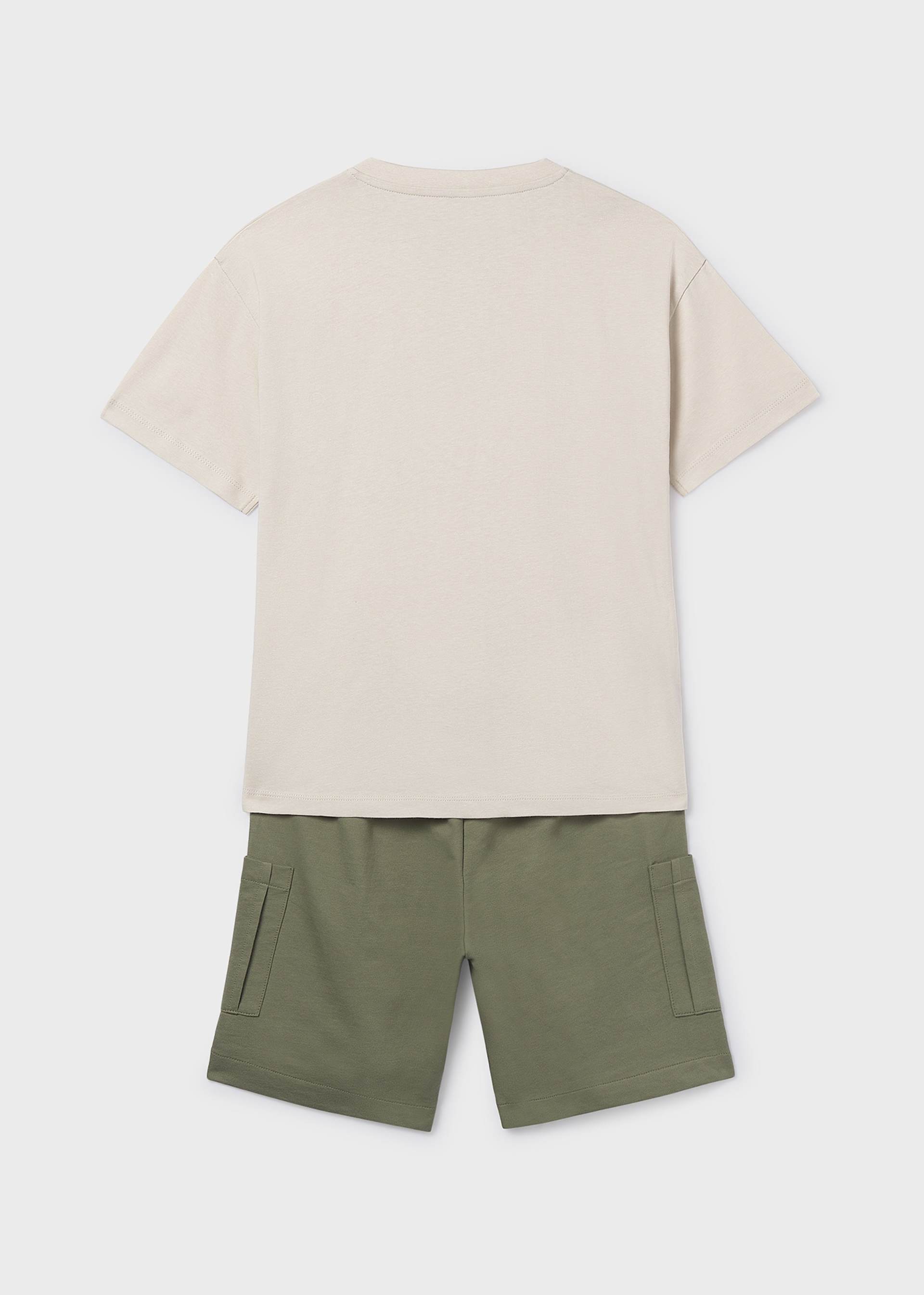 Conjunto bermuda y playera punto chico