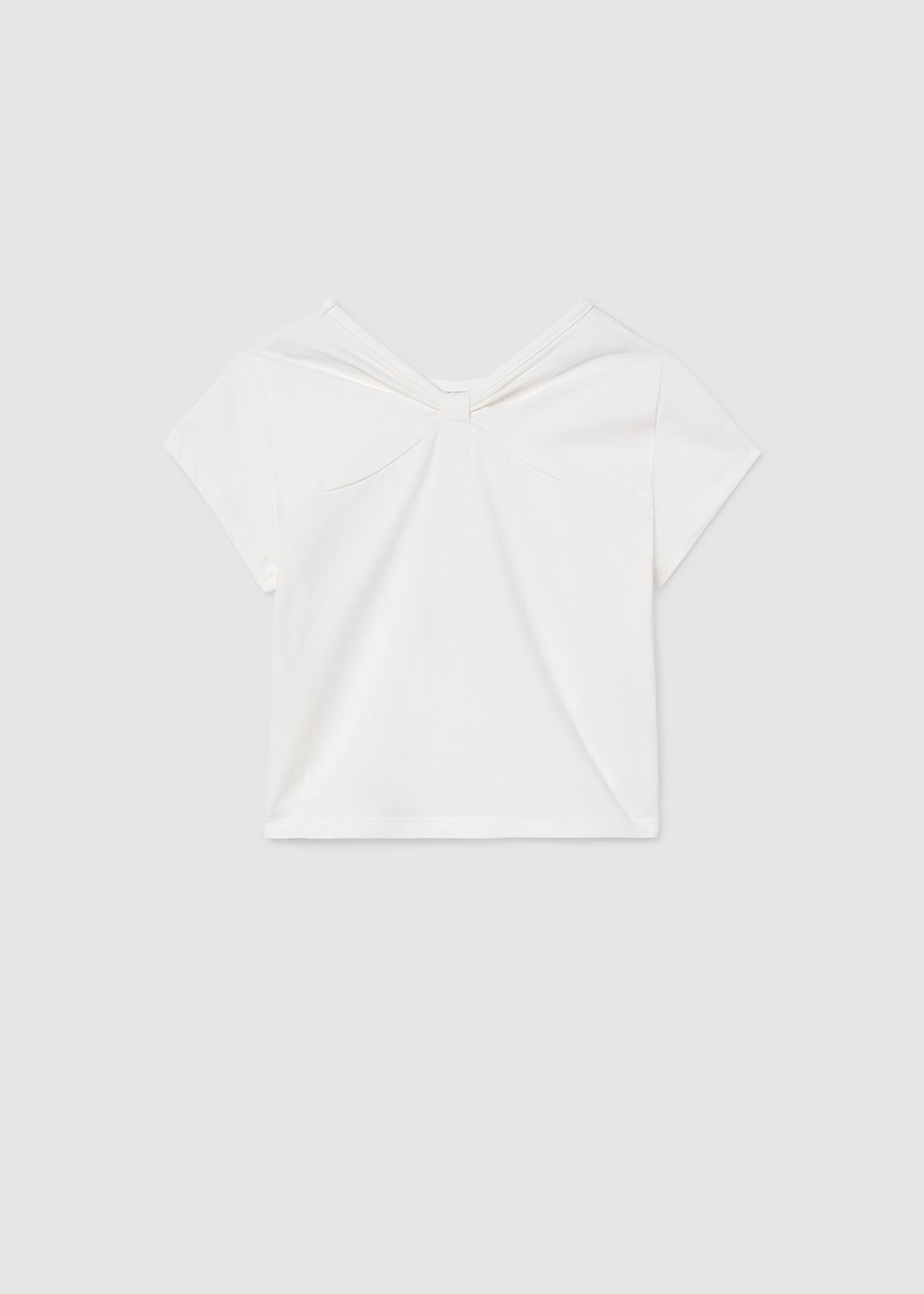 T-Shirt mit Leinenanteil Teenager Mädchen