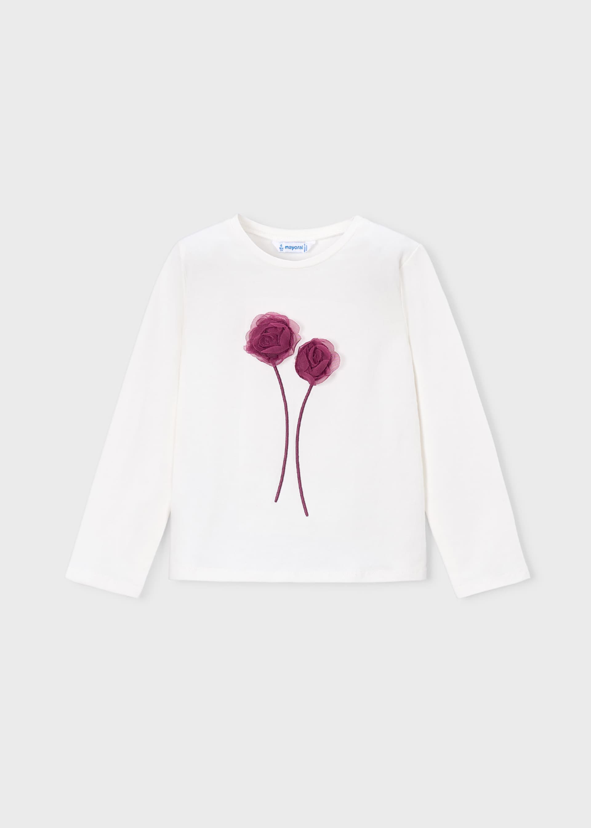 Camiseta flor niña