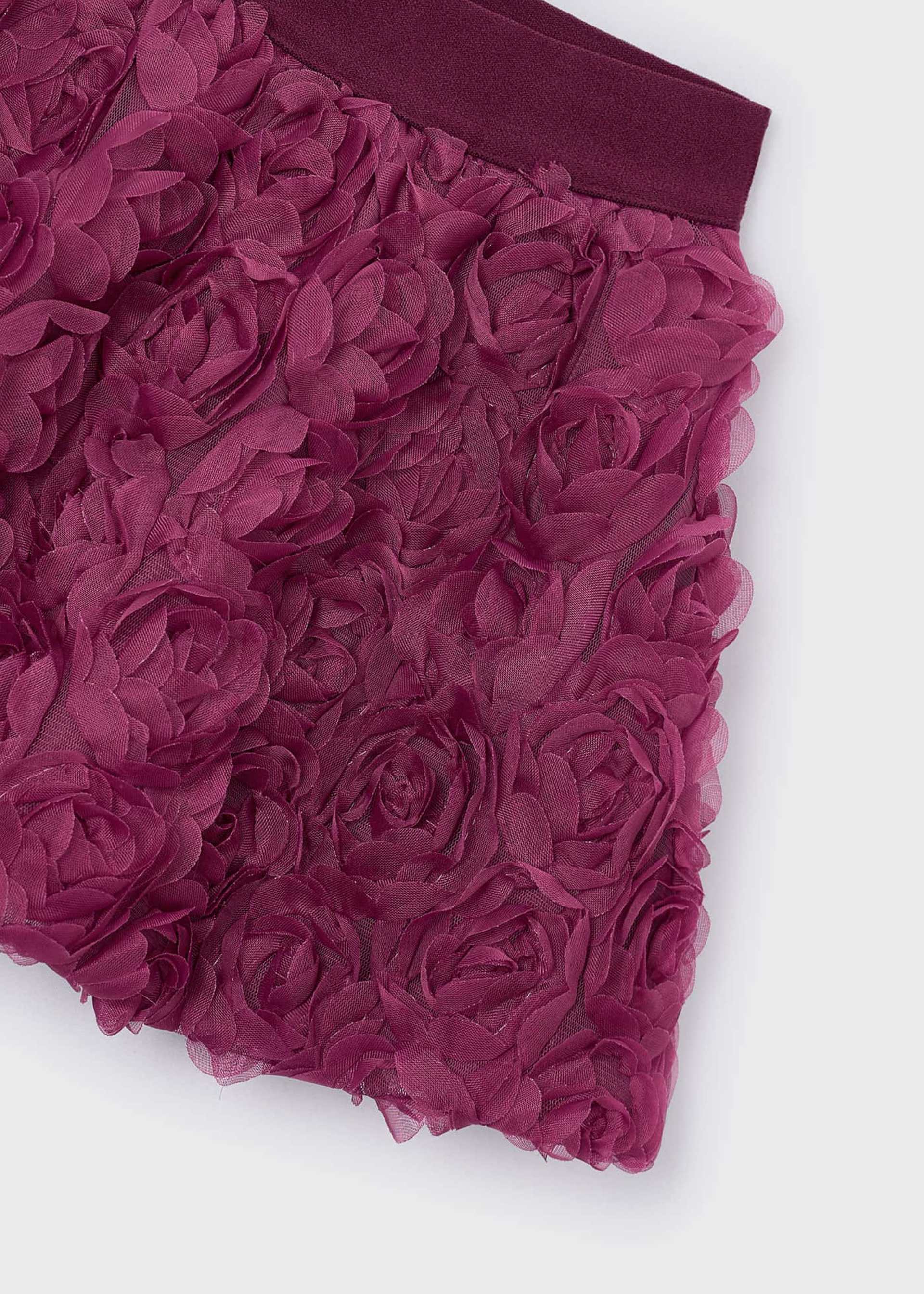 Girl's floral tulle skirt