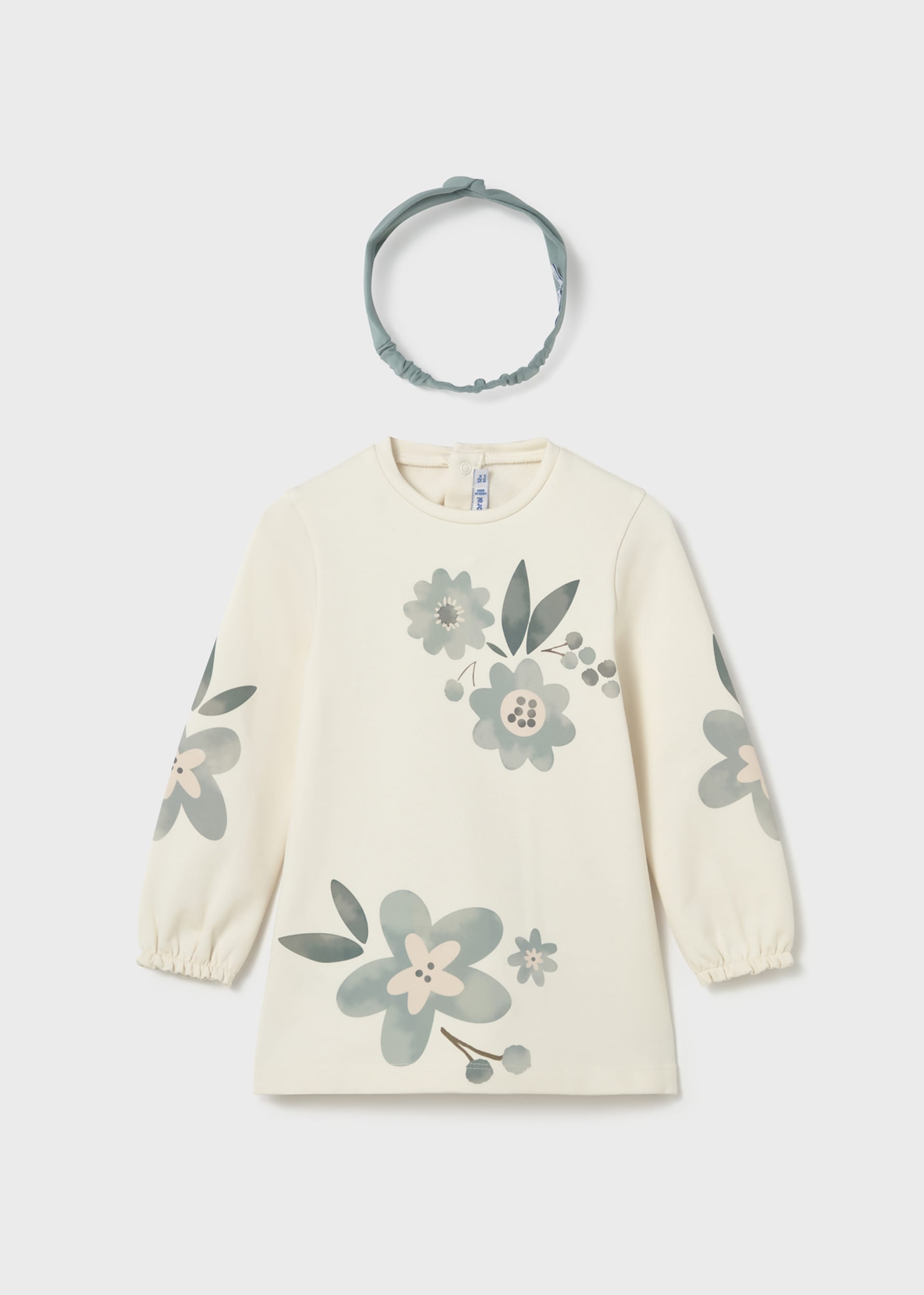 Sweatkleid Blumen Baby