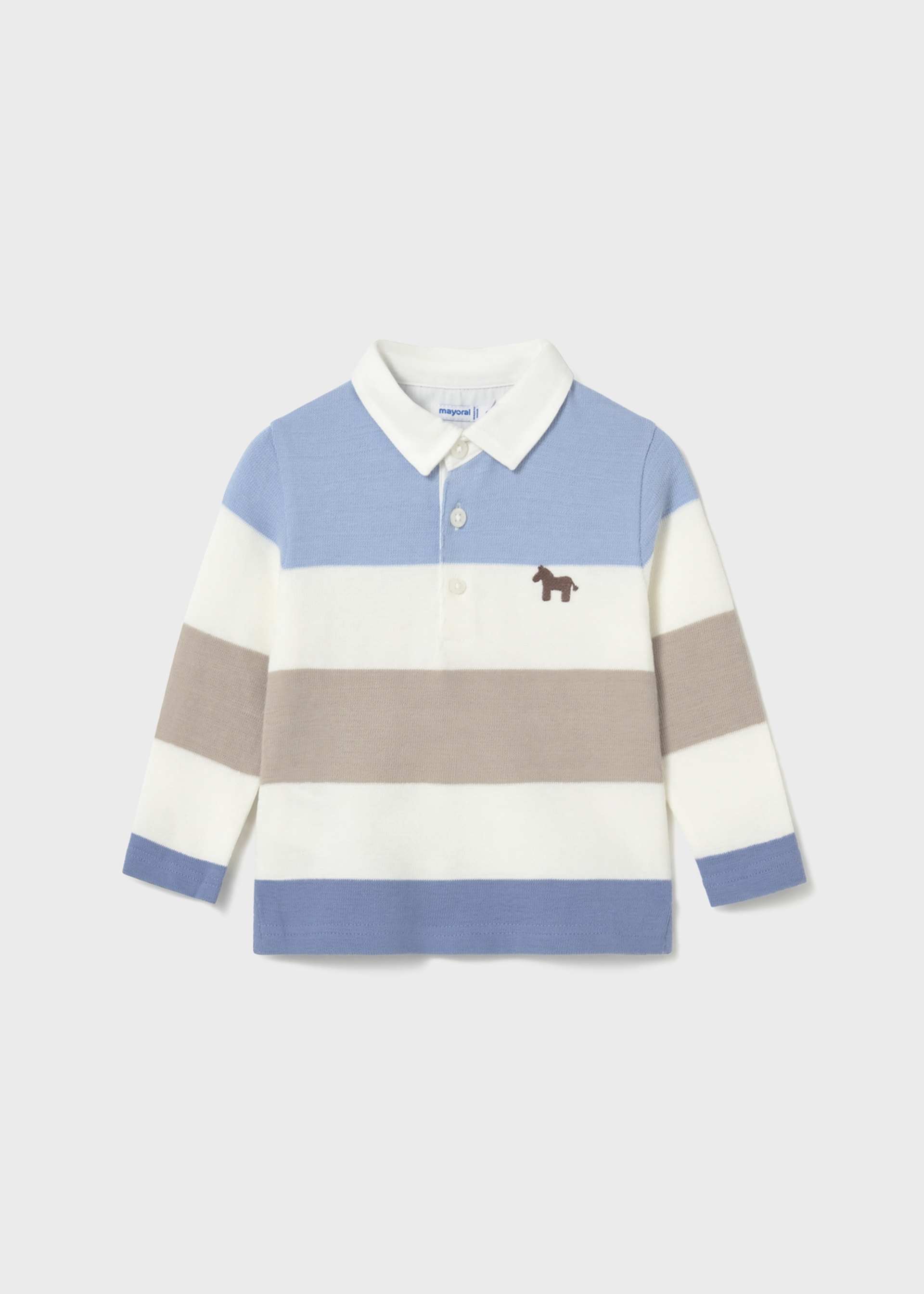 Striped polo shirt