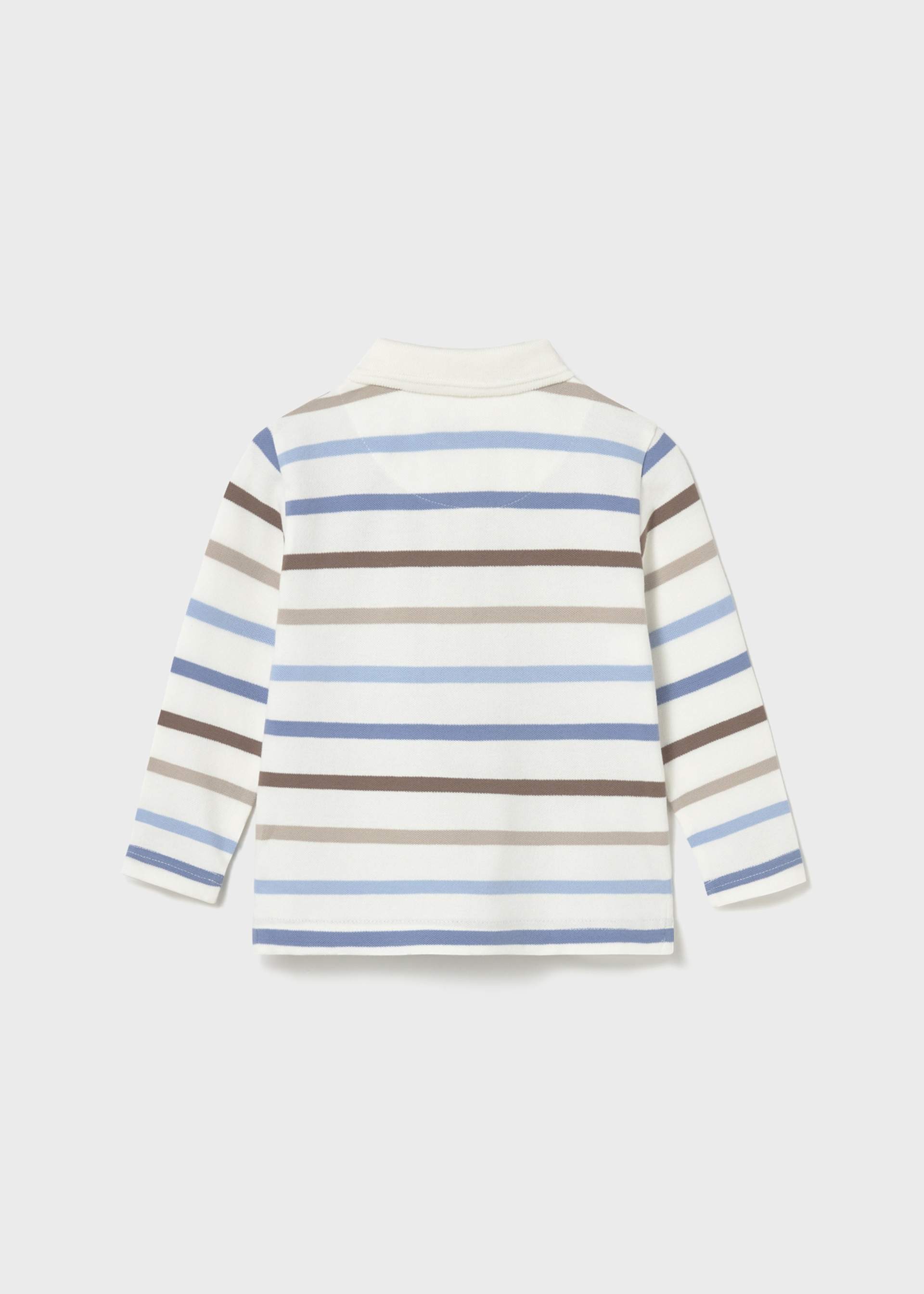 Langarm Poloshirt gestreift Baby