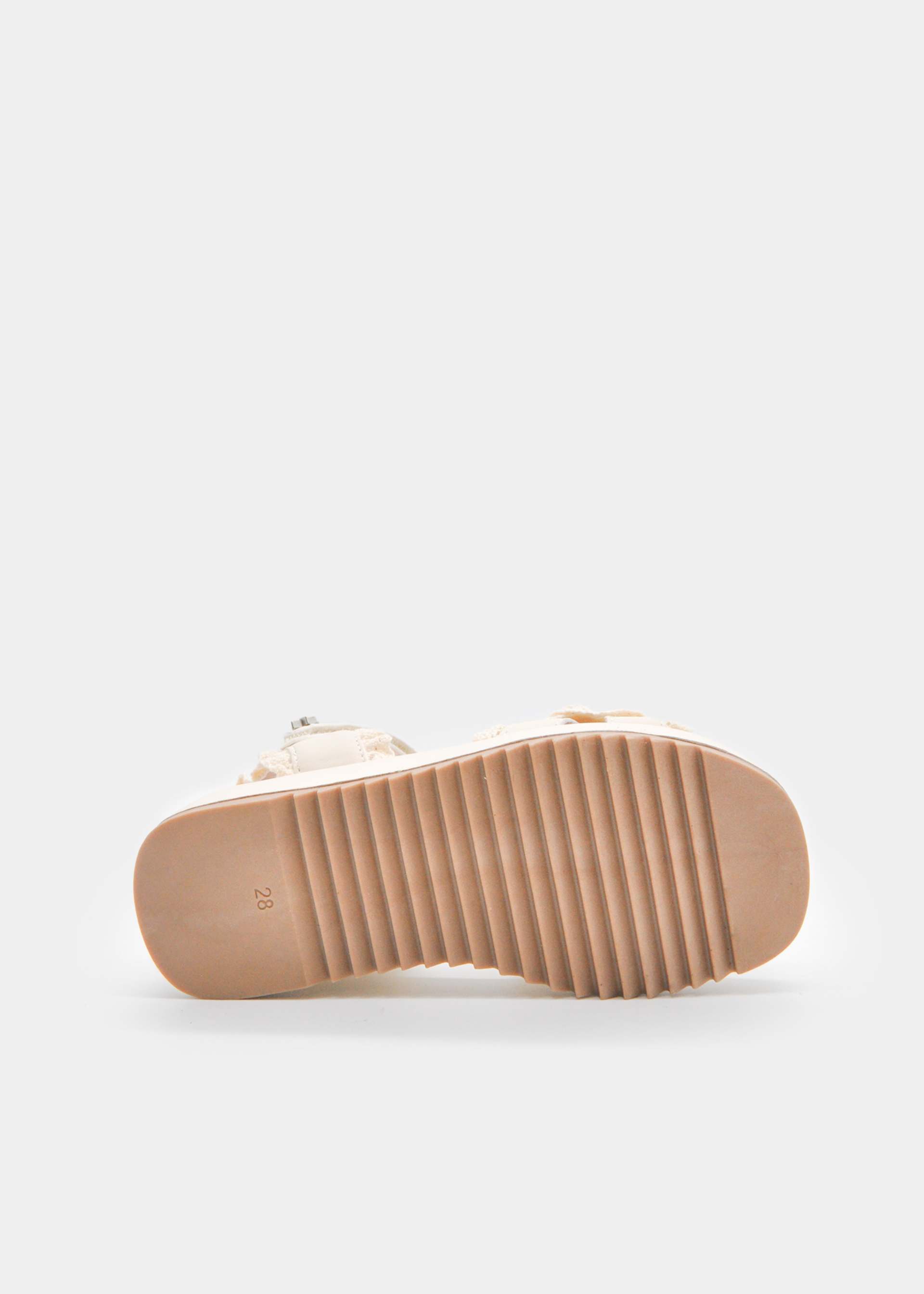 Girl's ruffled platform sandals