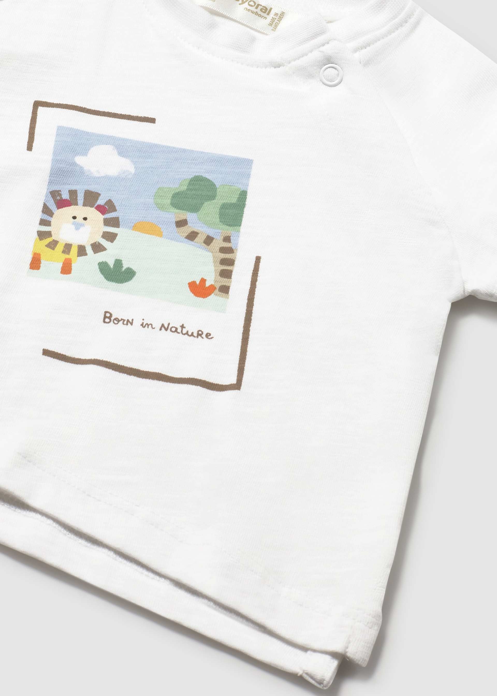 Pack 2 t-shirts estampadas recém nascido