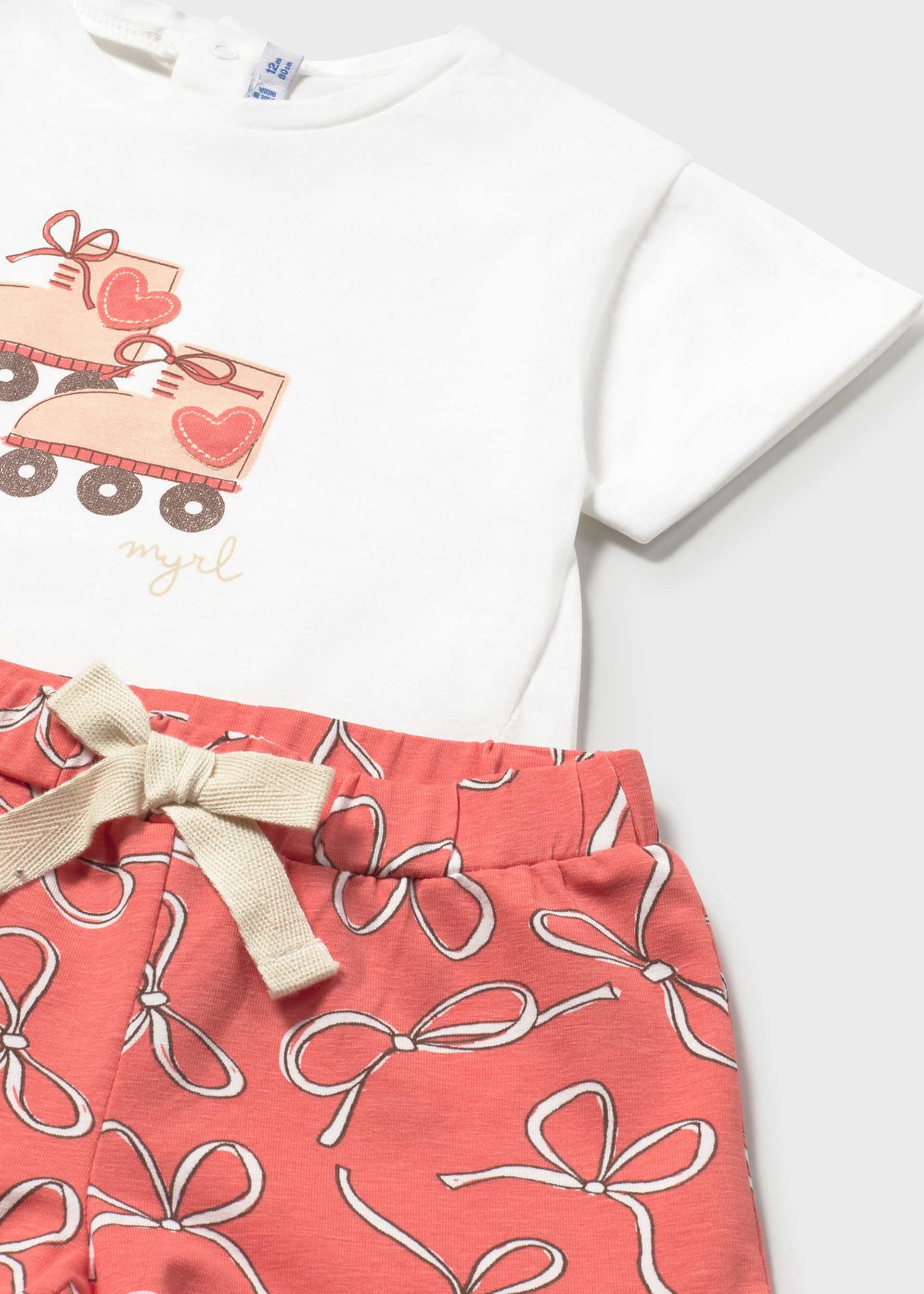 Baby set print shorts and top