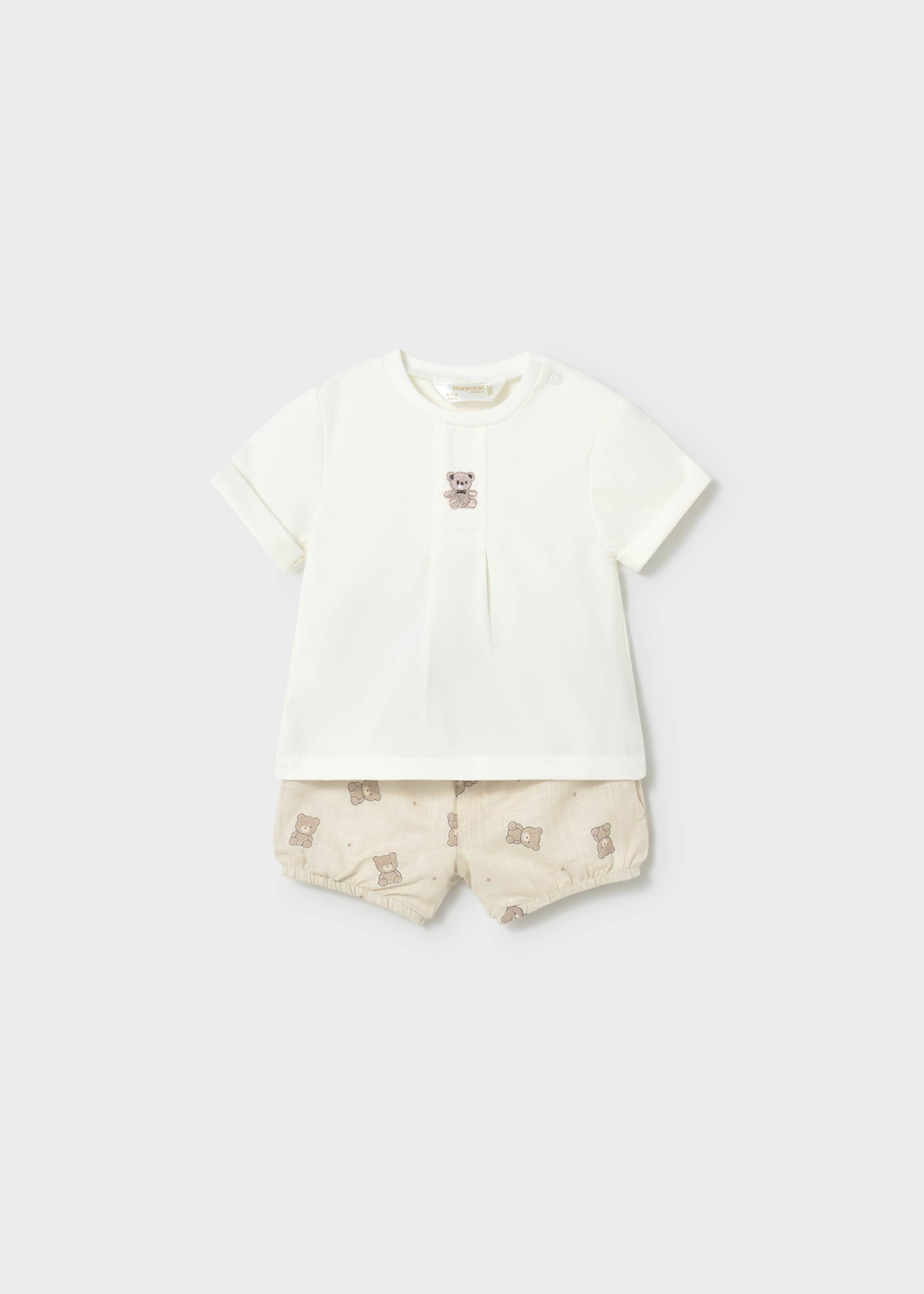 Newborn Boy Printed Shorts and T-shirt Set