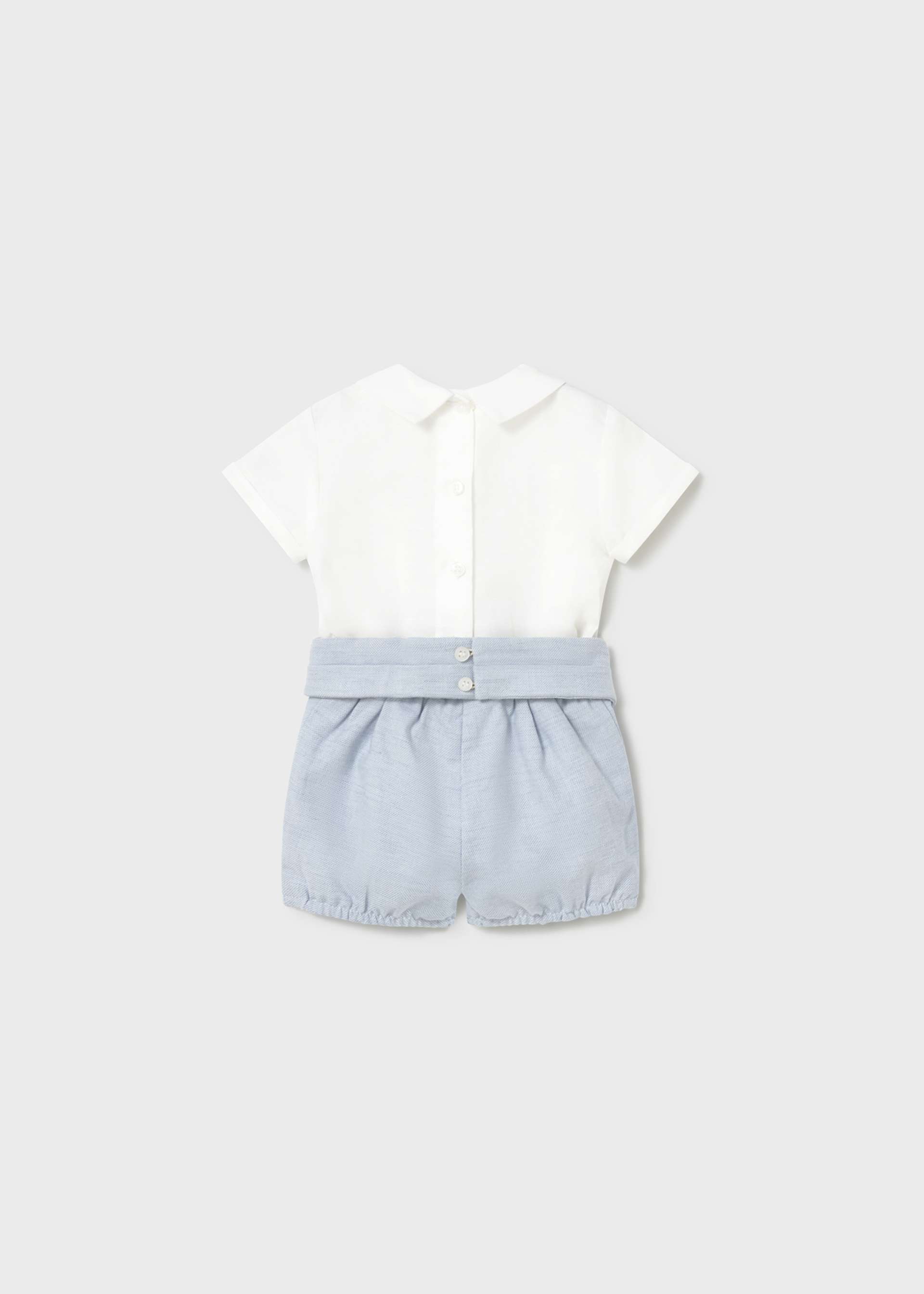 Newborn ceremony set with shorts and shirt