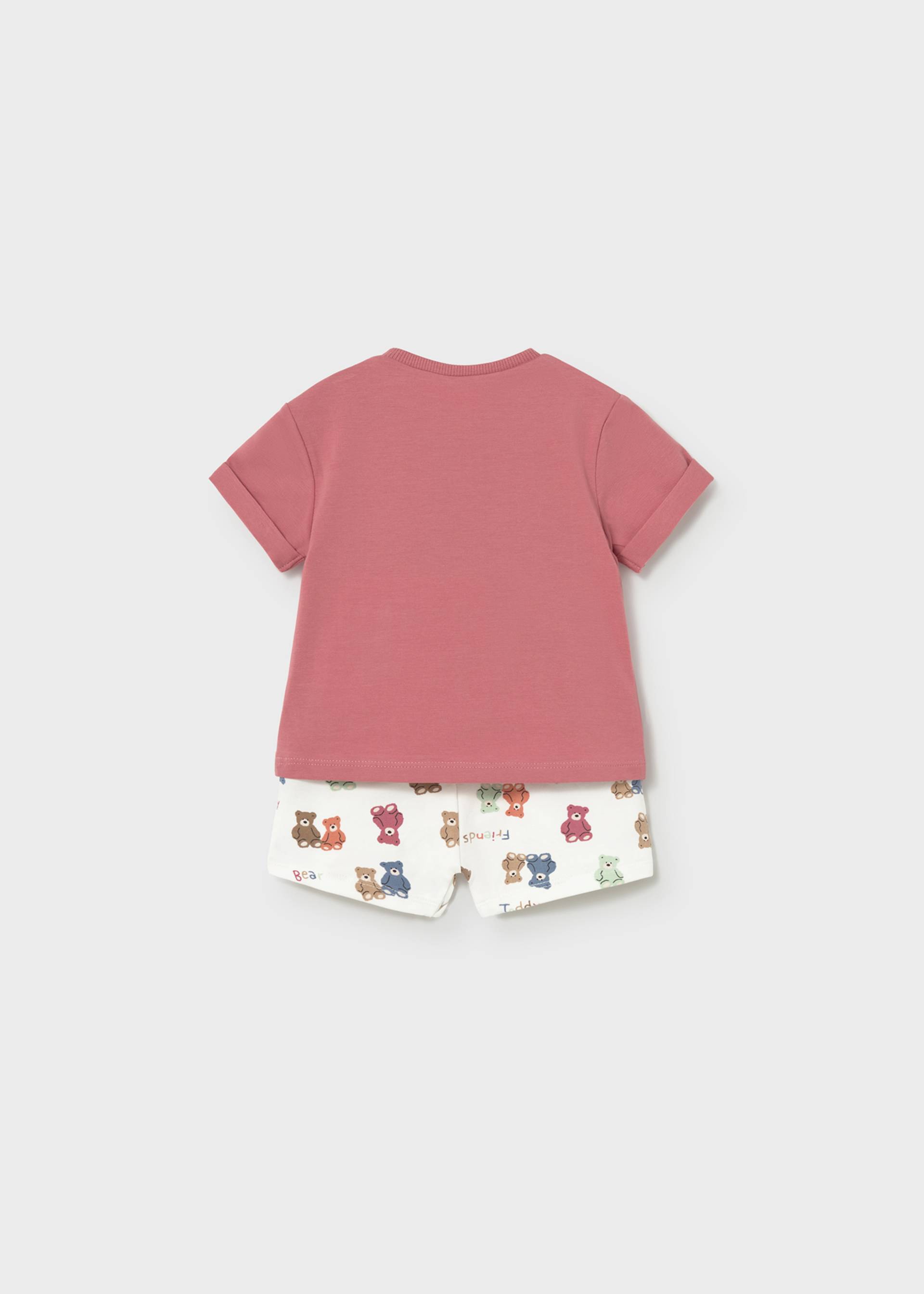 Set kurze Hose gemustert und T-Shirt Neugeborene