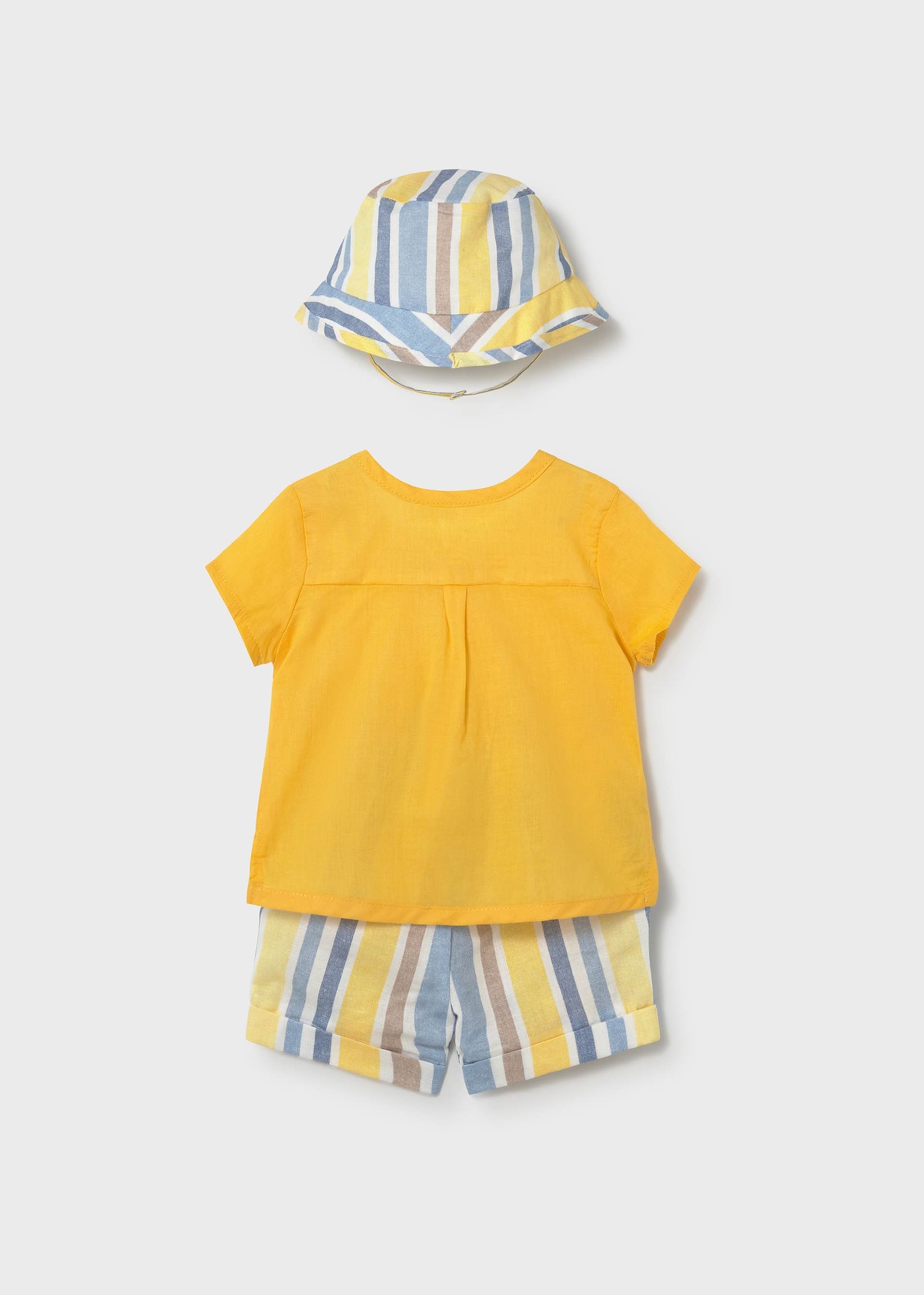 3-piece set with newborn hat