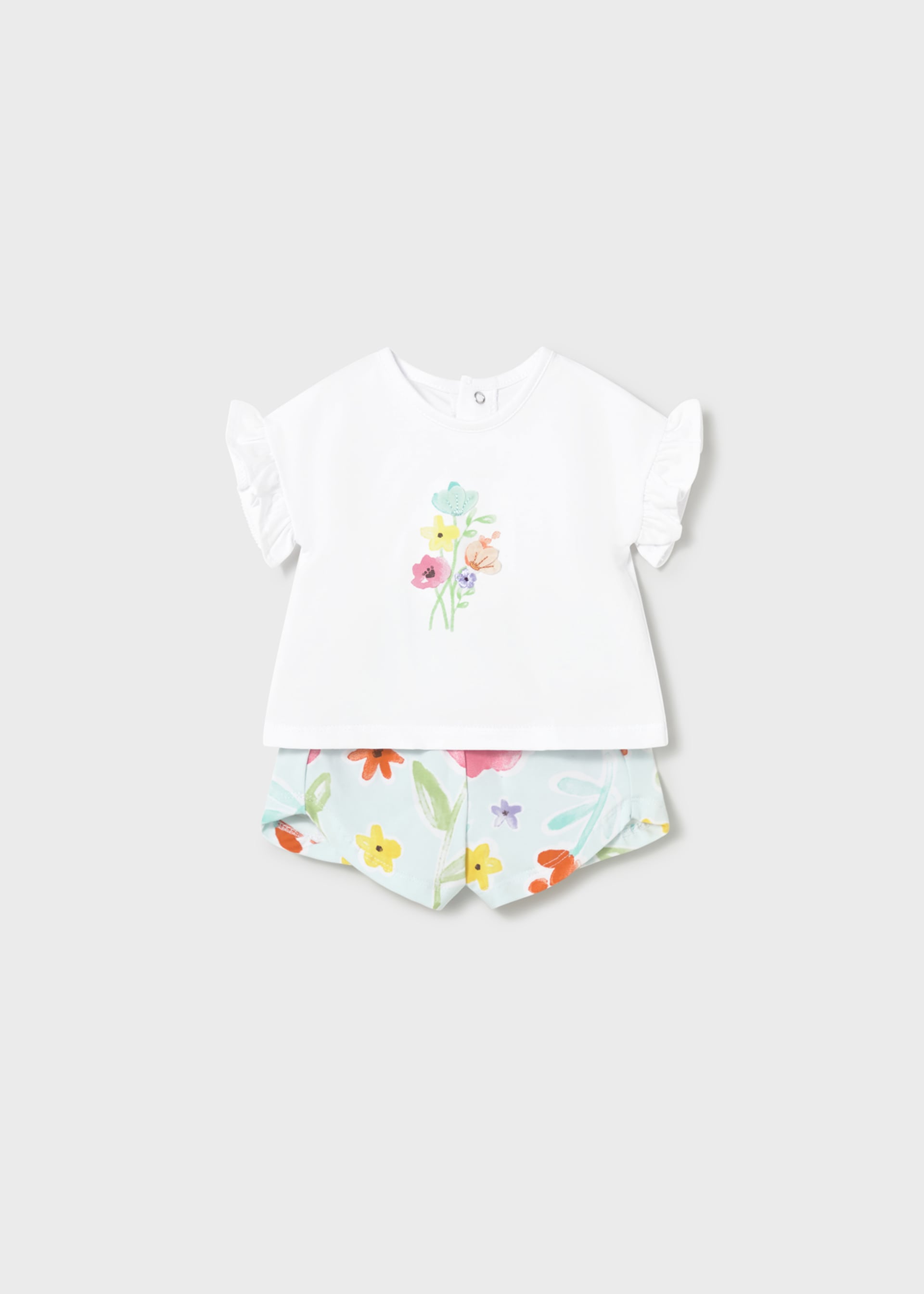 Set short cu imprimeu nou-nascut