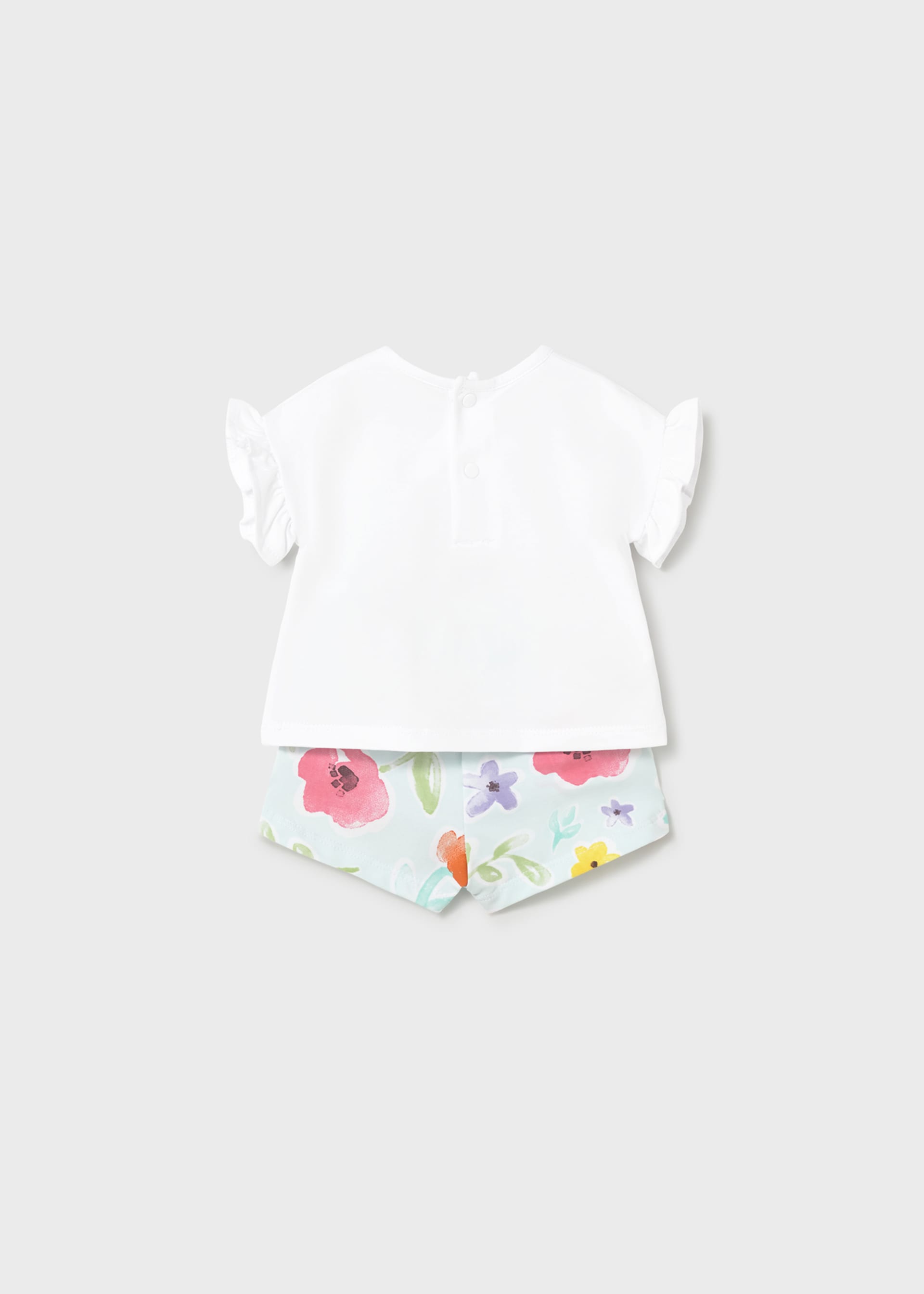 Ensemble short imprimé et t-shirt nouveau-né