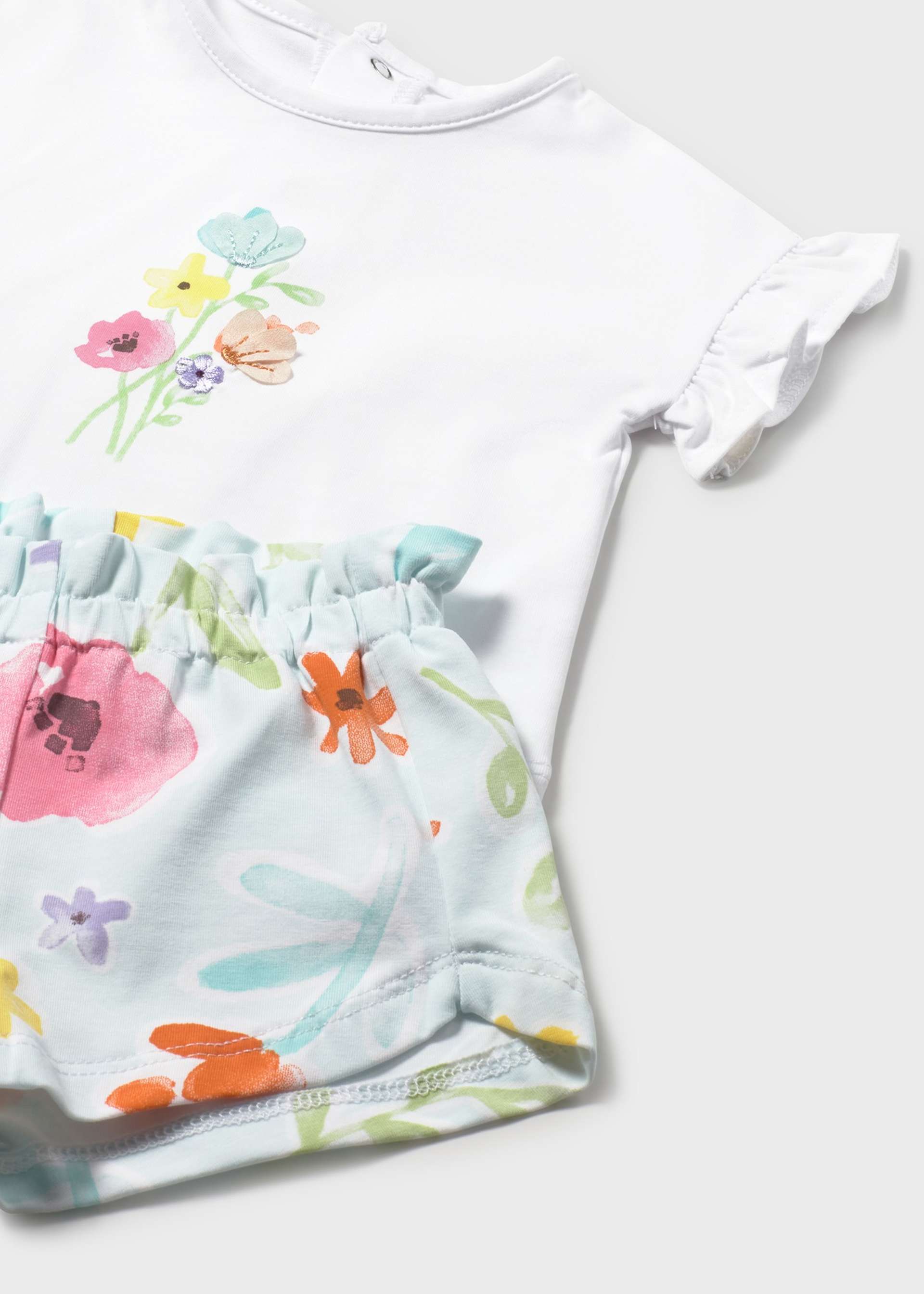 Set short cu imprimeu nou-nascut