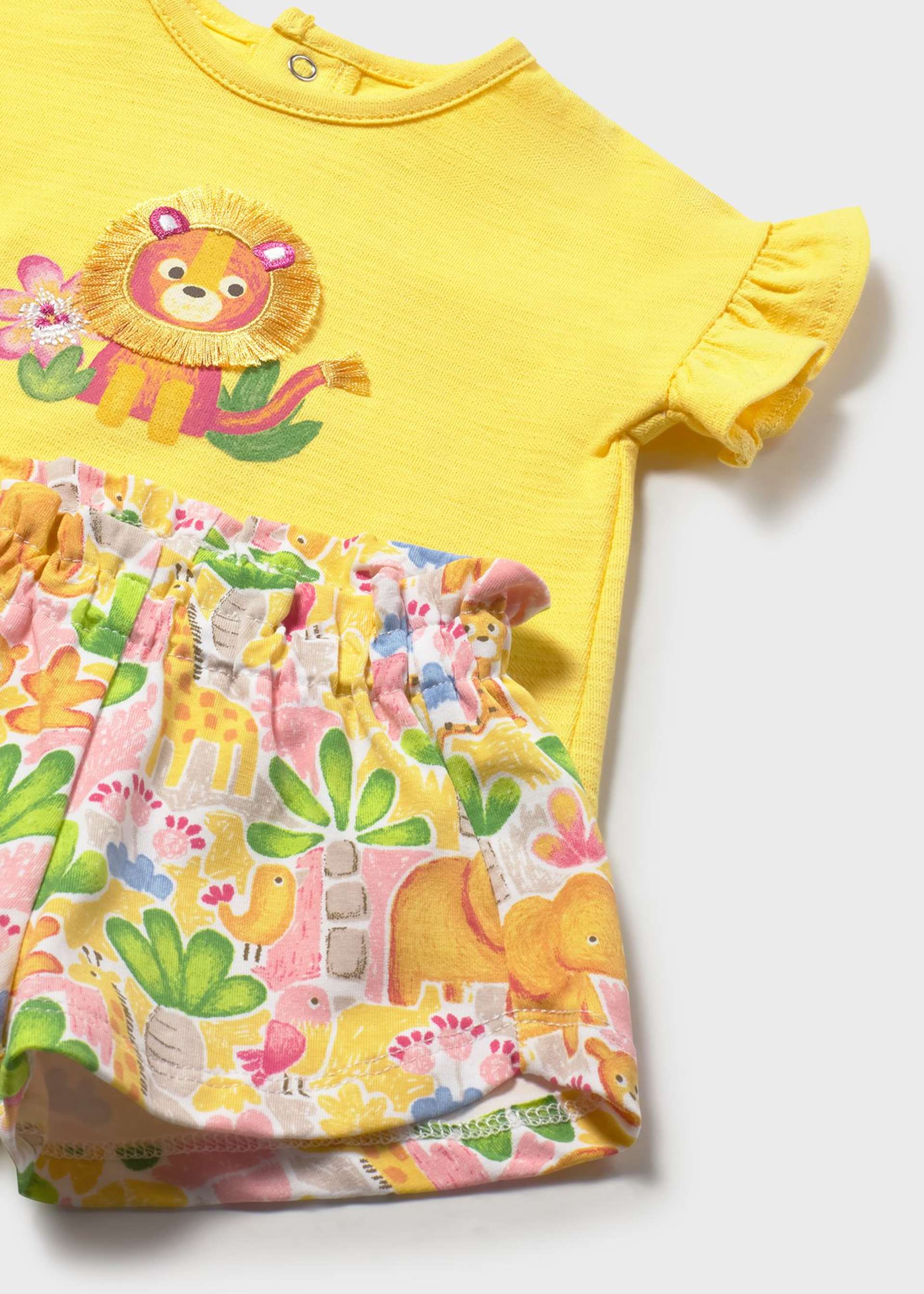 Newborn Printed Shorts and T-shirt Set