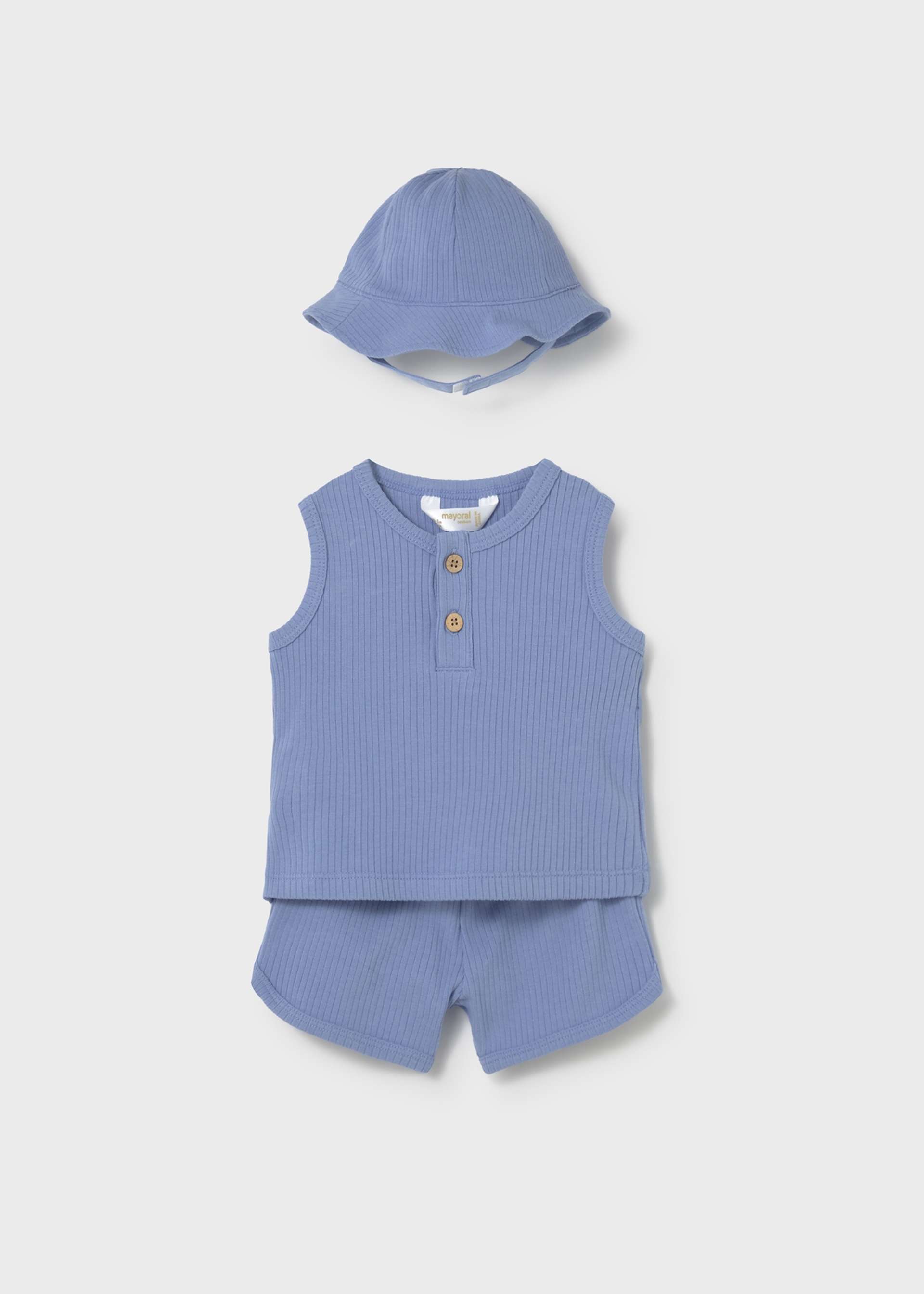Shorts set newborn with hat