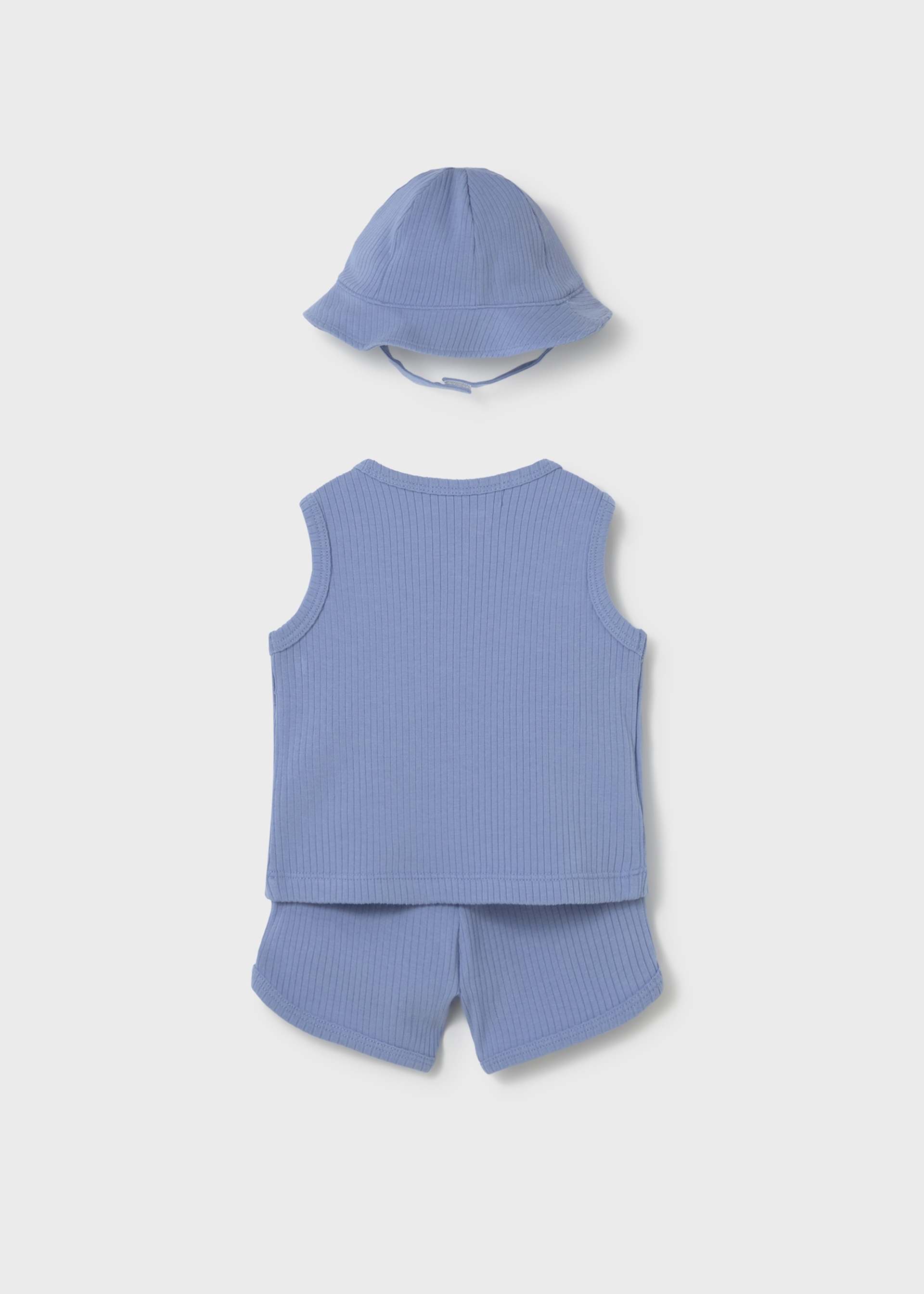 Ensemble 3 pièces avec chapeau nouveau-né