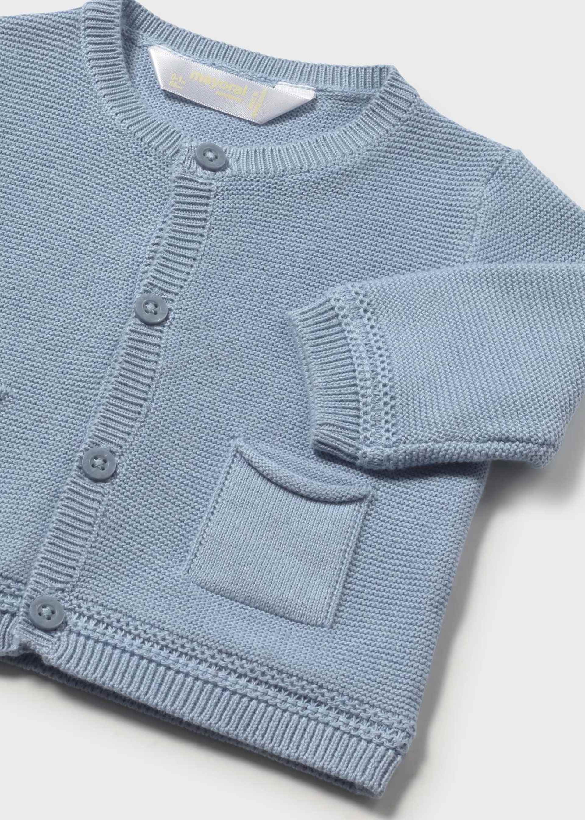 Newborn Boy Knit Cardigan