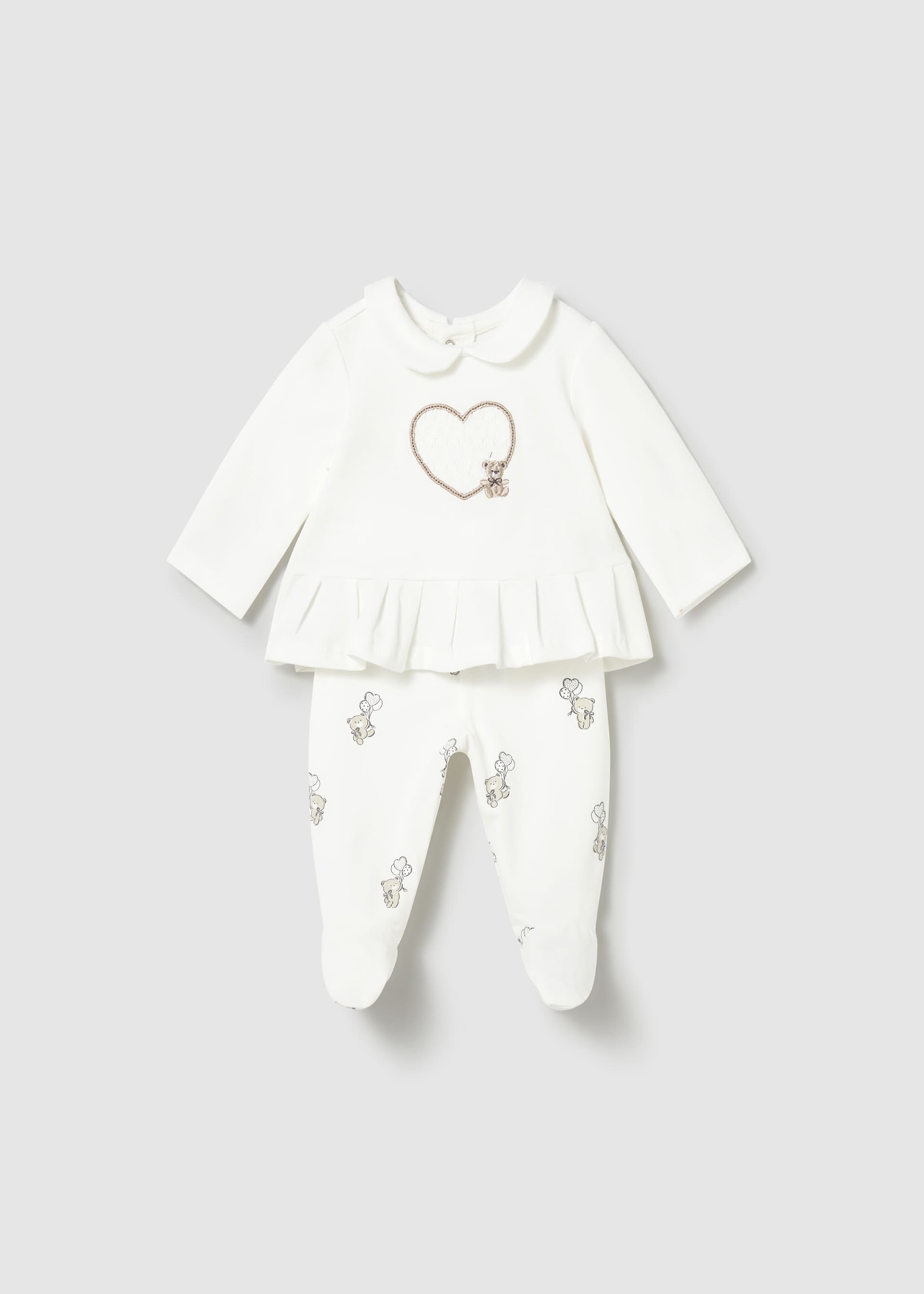 Newborn Girl Pants and T-shirt Set