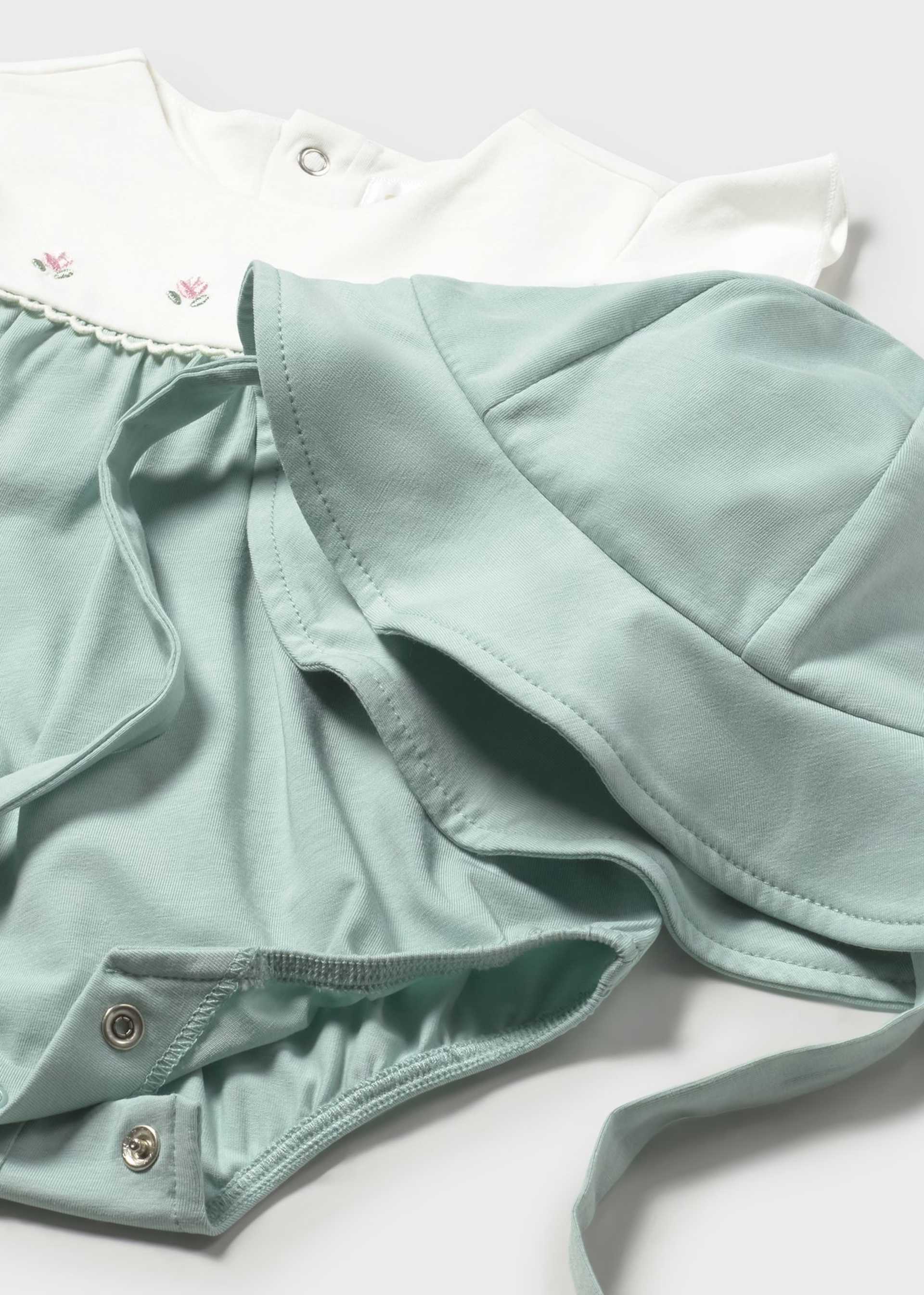 Flower romper newborn with hat