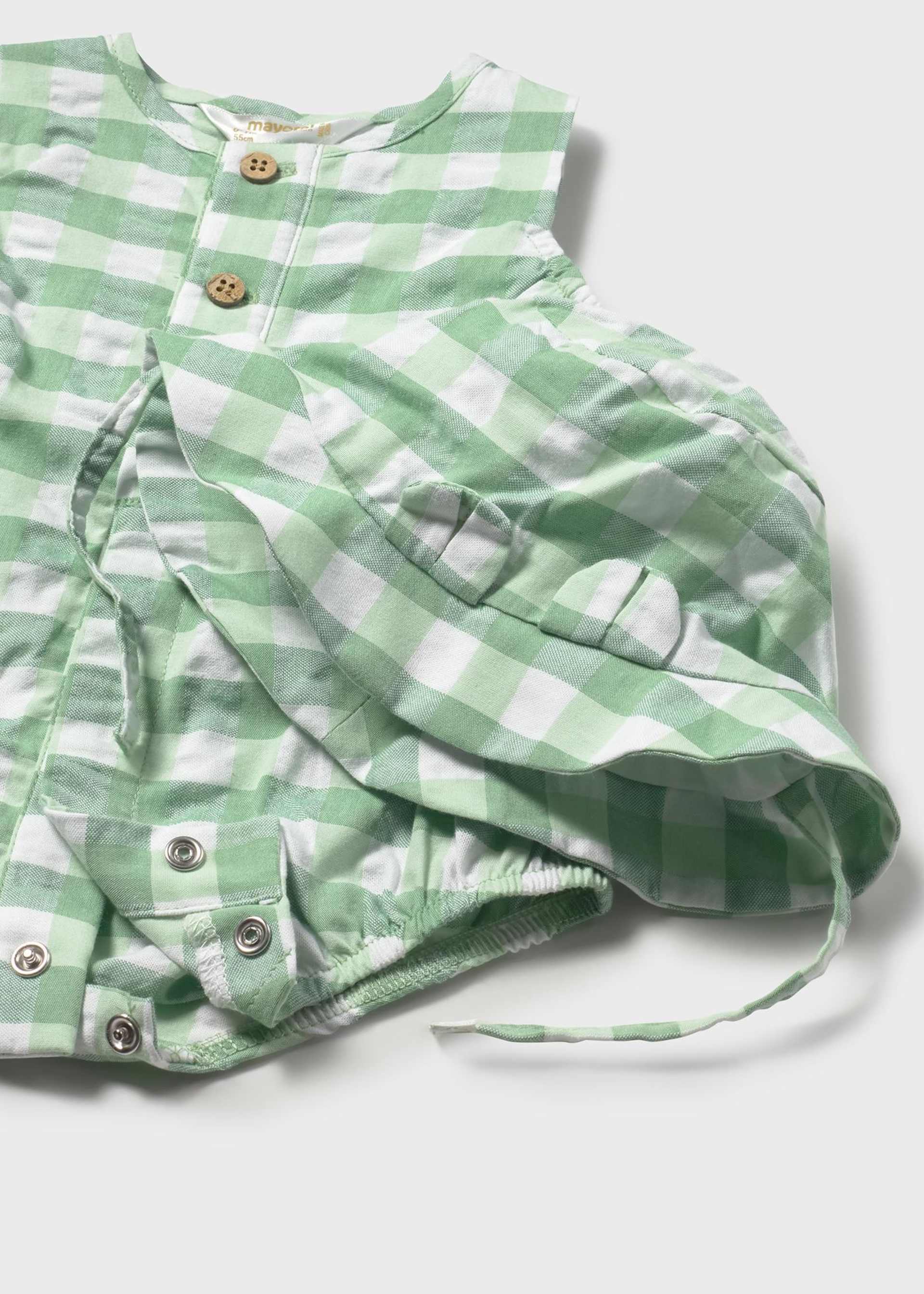 Print romper newborn with hat