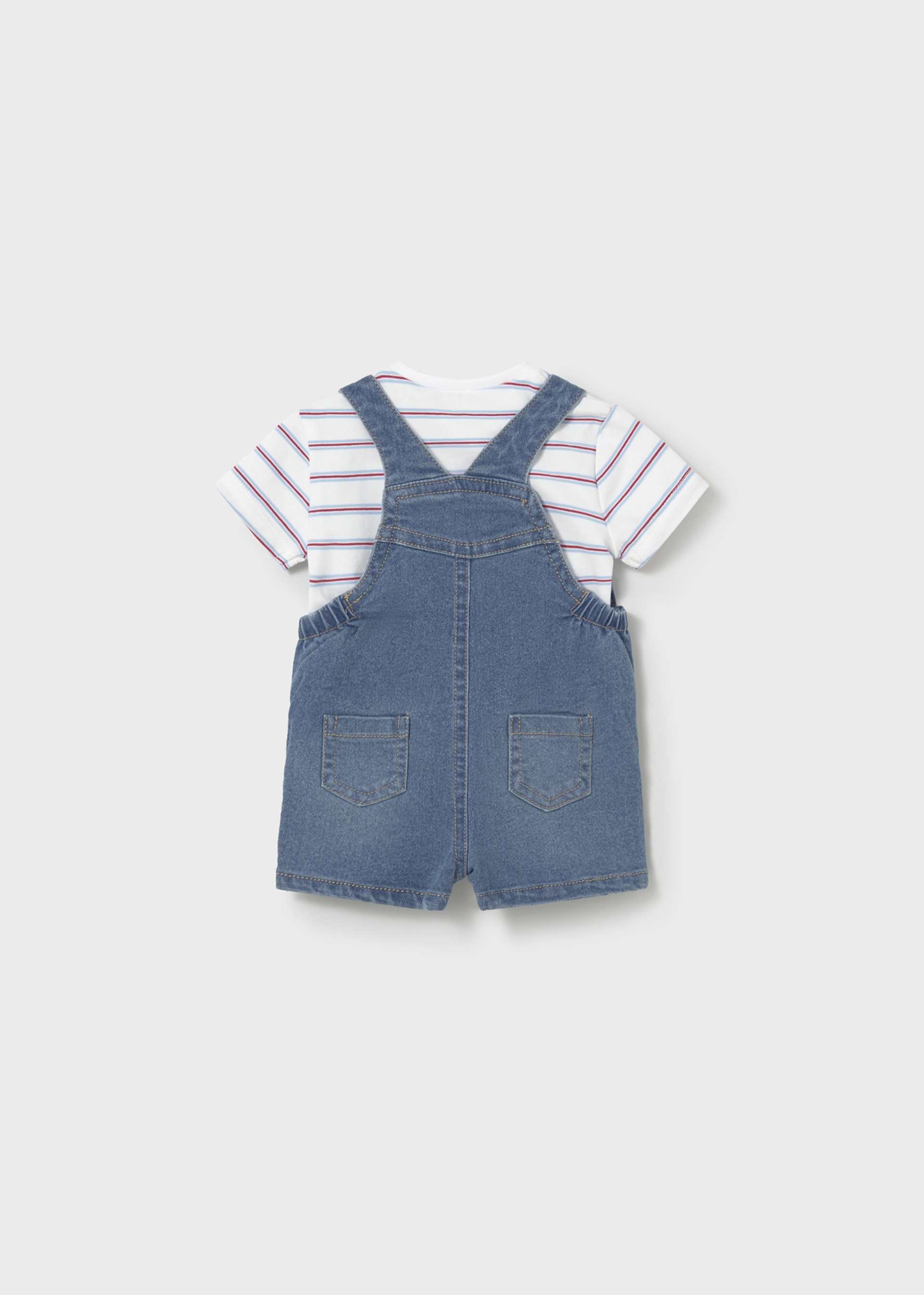 Conjunto jardineira e t-shirt recém nascido Conjunto jardineira e t-shirt recém nascido