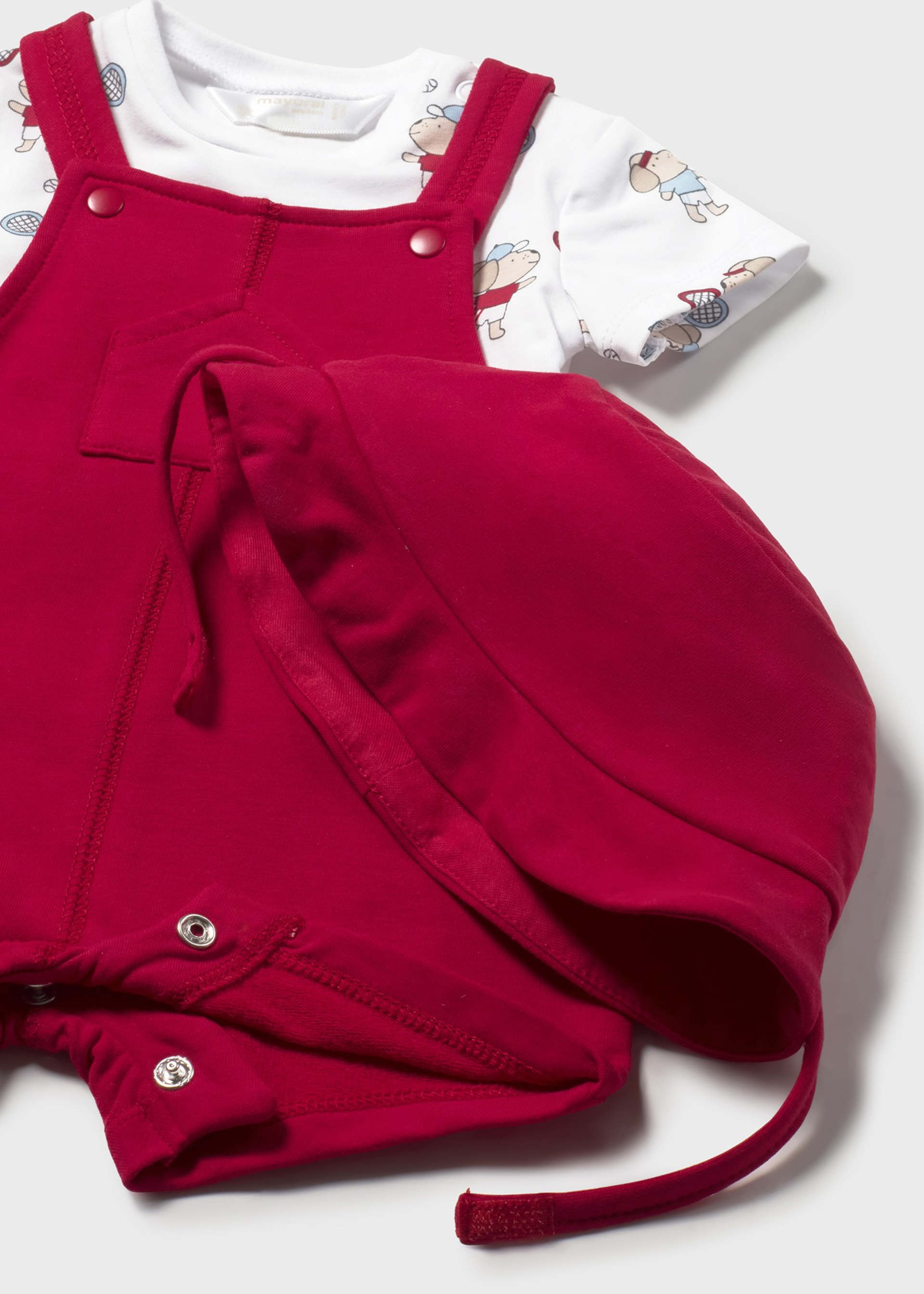 3-teiliges Set mit Latzhose Neugeborene