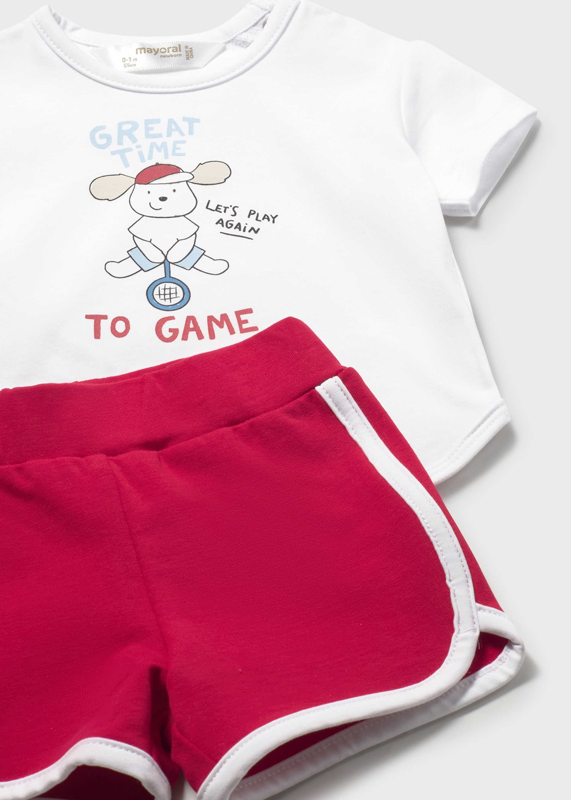 Conjunto 4 peças riscas recém nascido