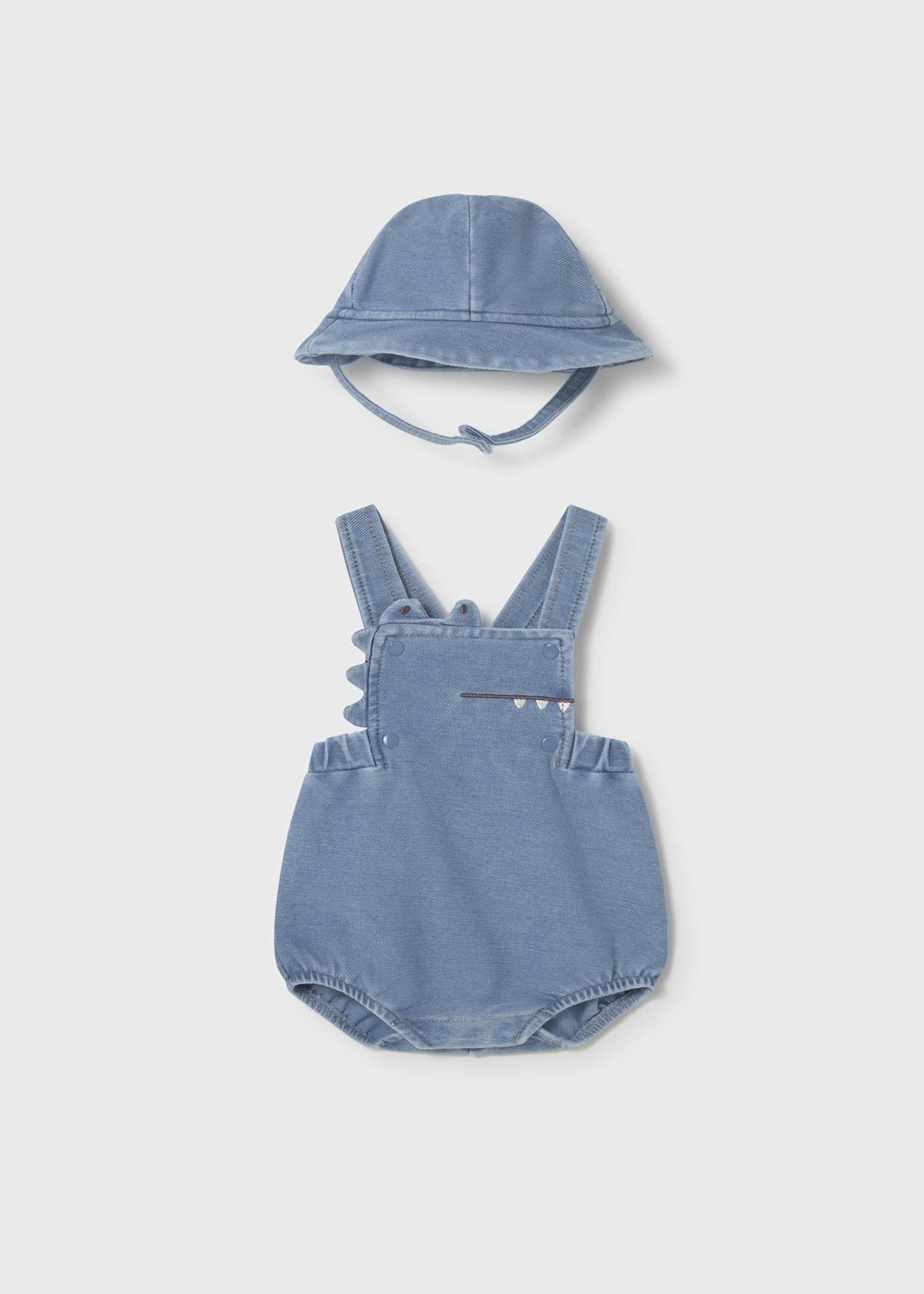 Newborn romper with bonnet