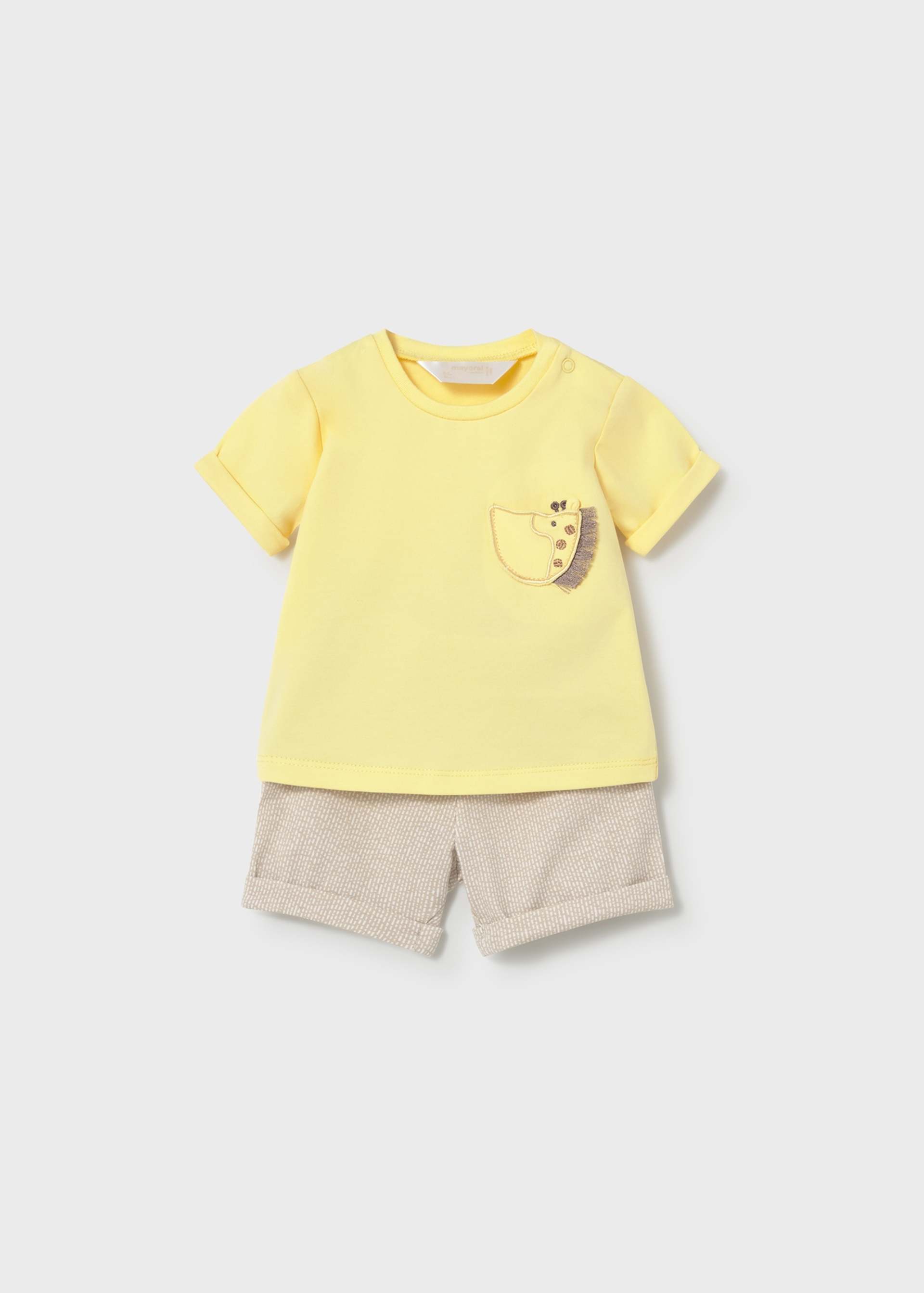 Ensemble 4 pièces short nouveau-né